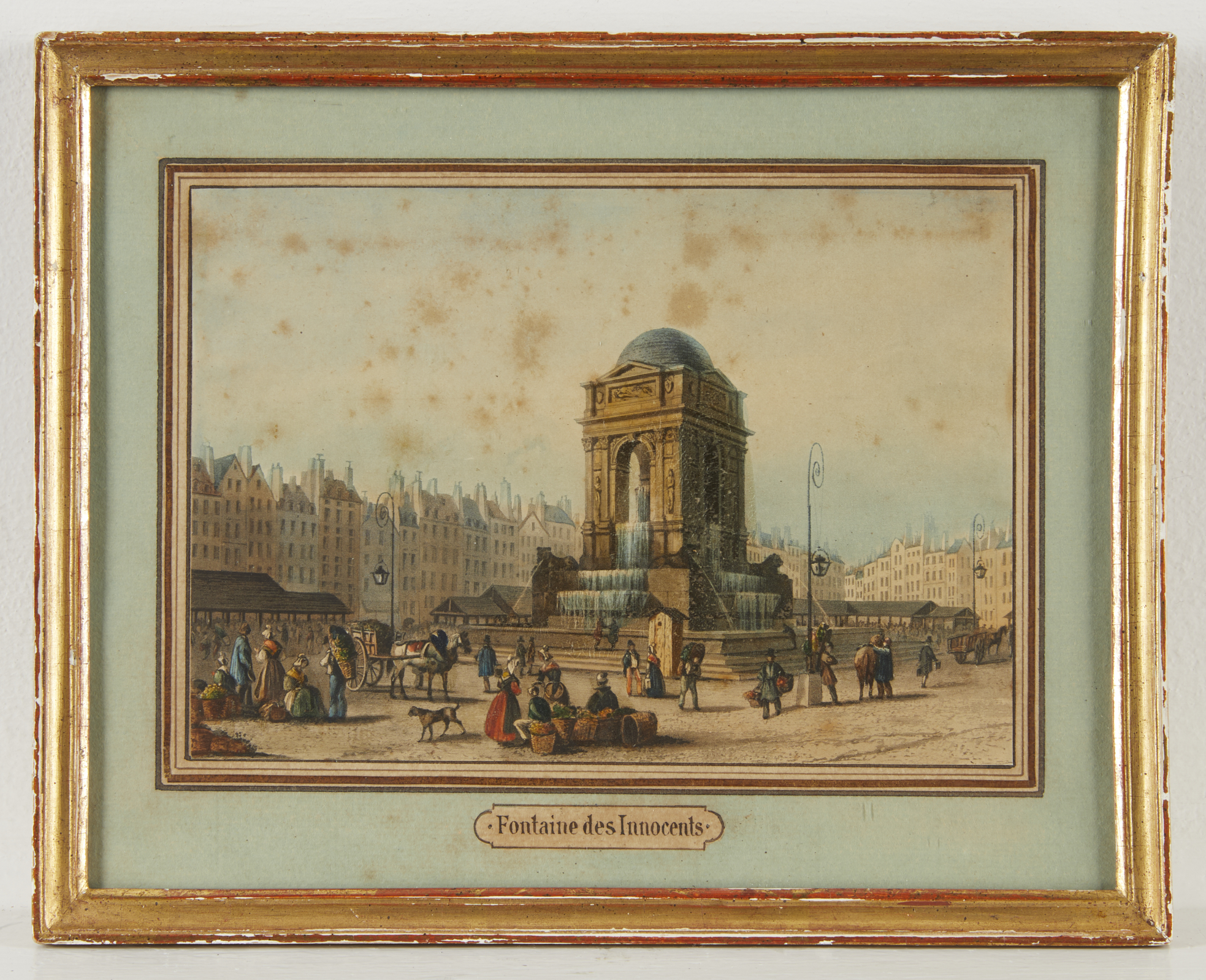 Martens "Fontaine des Innocents" Paris 1832 Print - Image 3 of 6