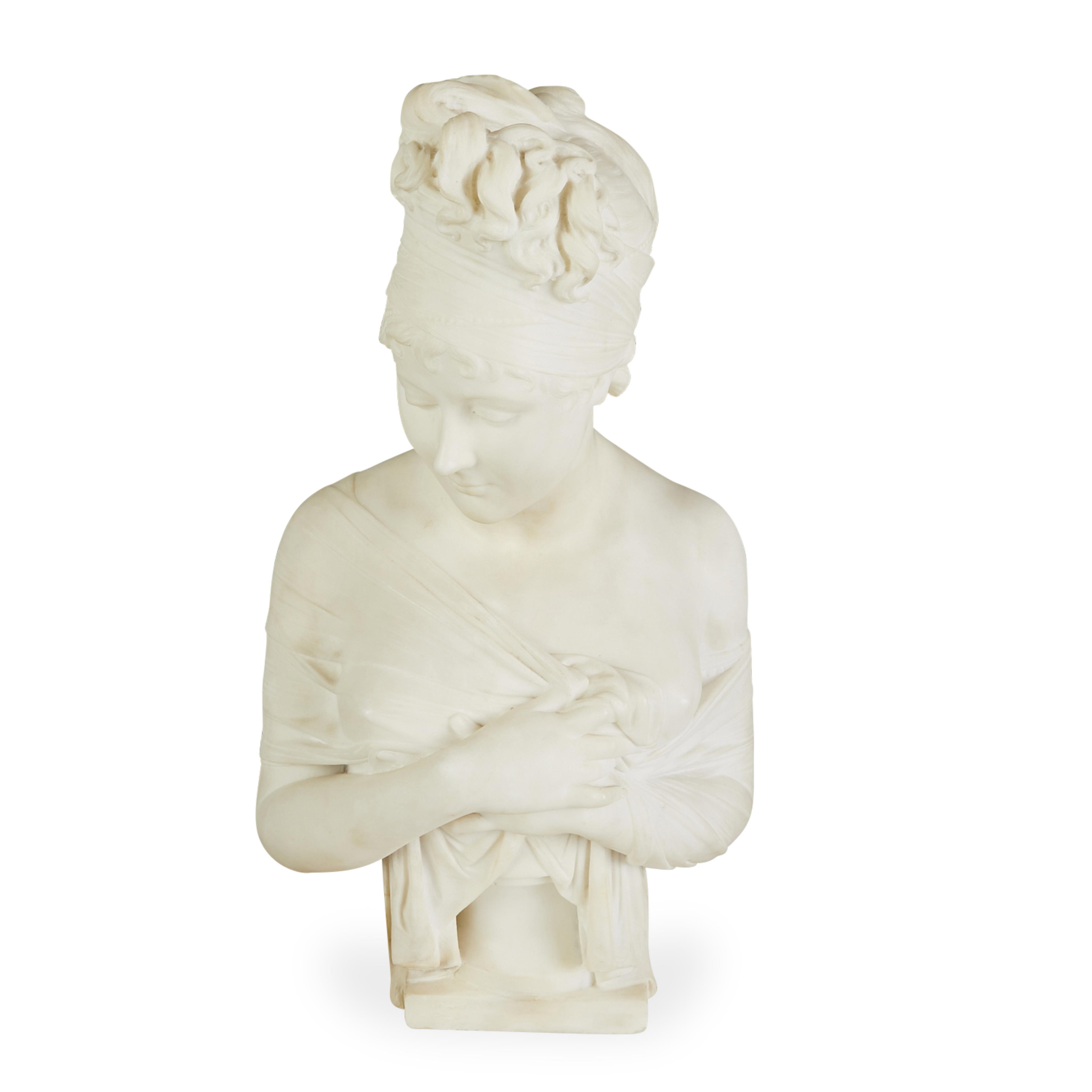 After Joseph Chinard "Madame Recamier" Marble Bust - Image 9 of 9