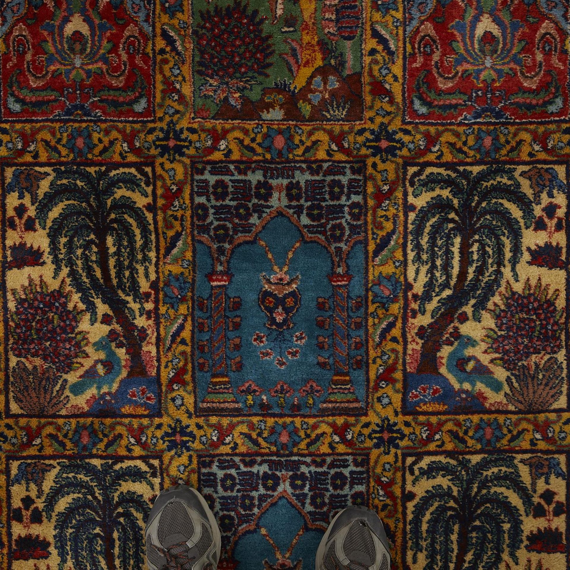 Palace Size Bakhtiari Garden Panel Rug 15' x 10'8" - Bild 4 aus 7