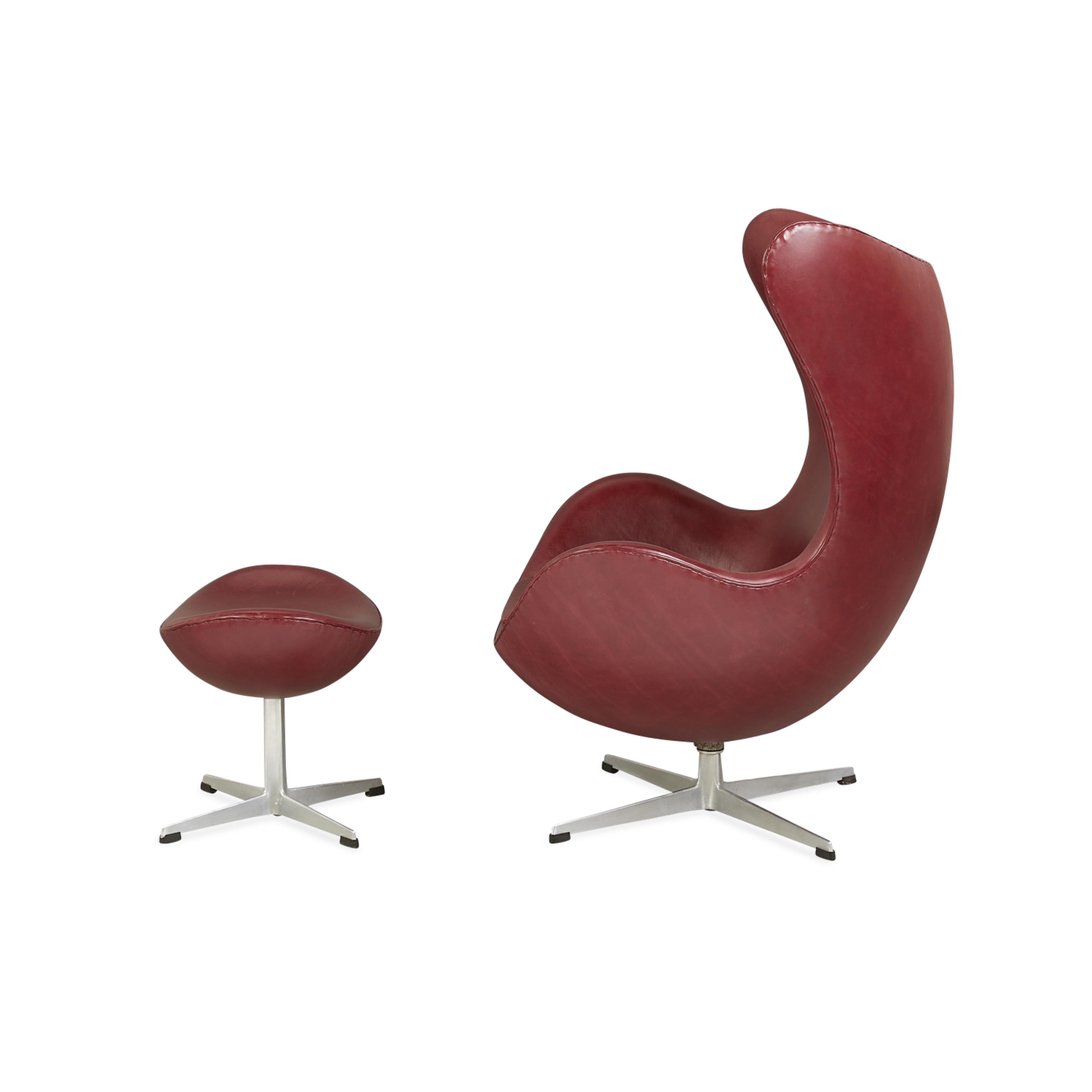 Arne Jacobsen for Hansen Leather Egg Chair 1964 - Image 5 of 17