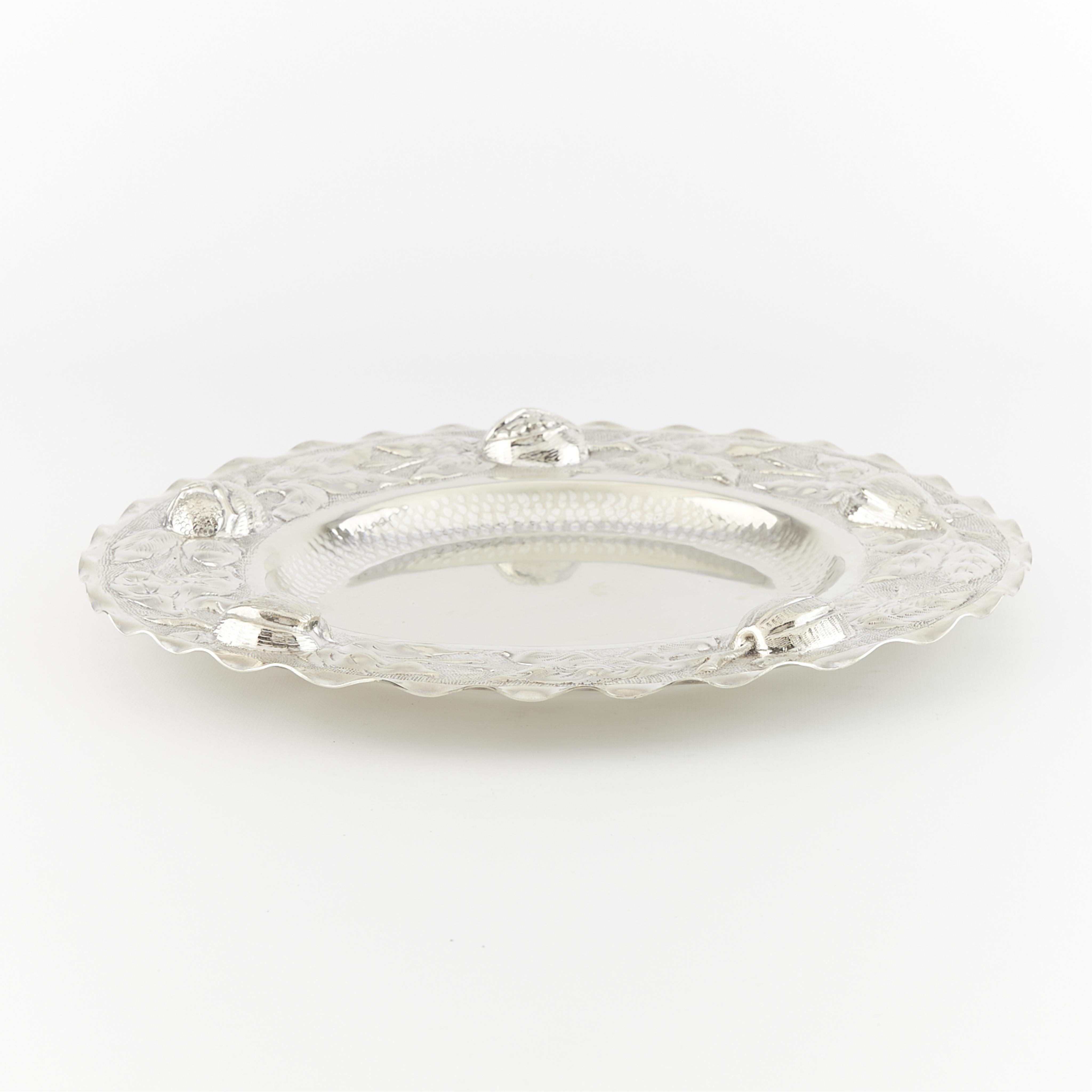 Colonial Silverplate Repousee Platter - Image 2 of 4