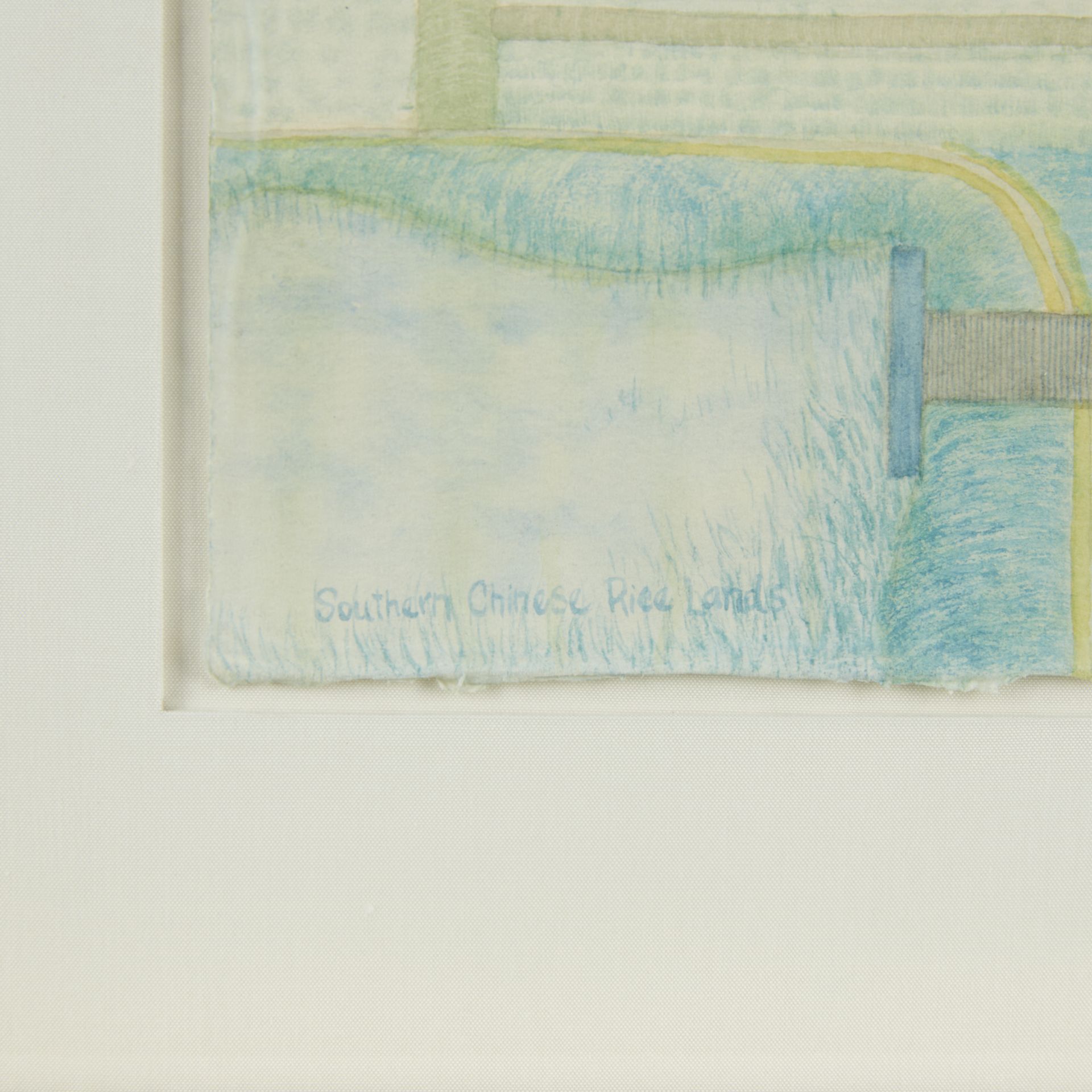Claire A. Khalil "S. Chinese Rice Lands" Painting - Image 3 of 7