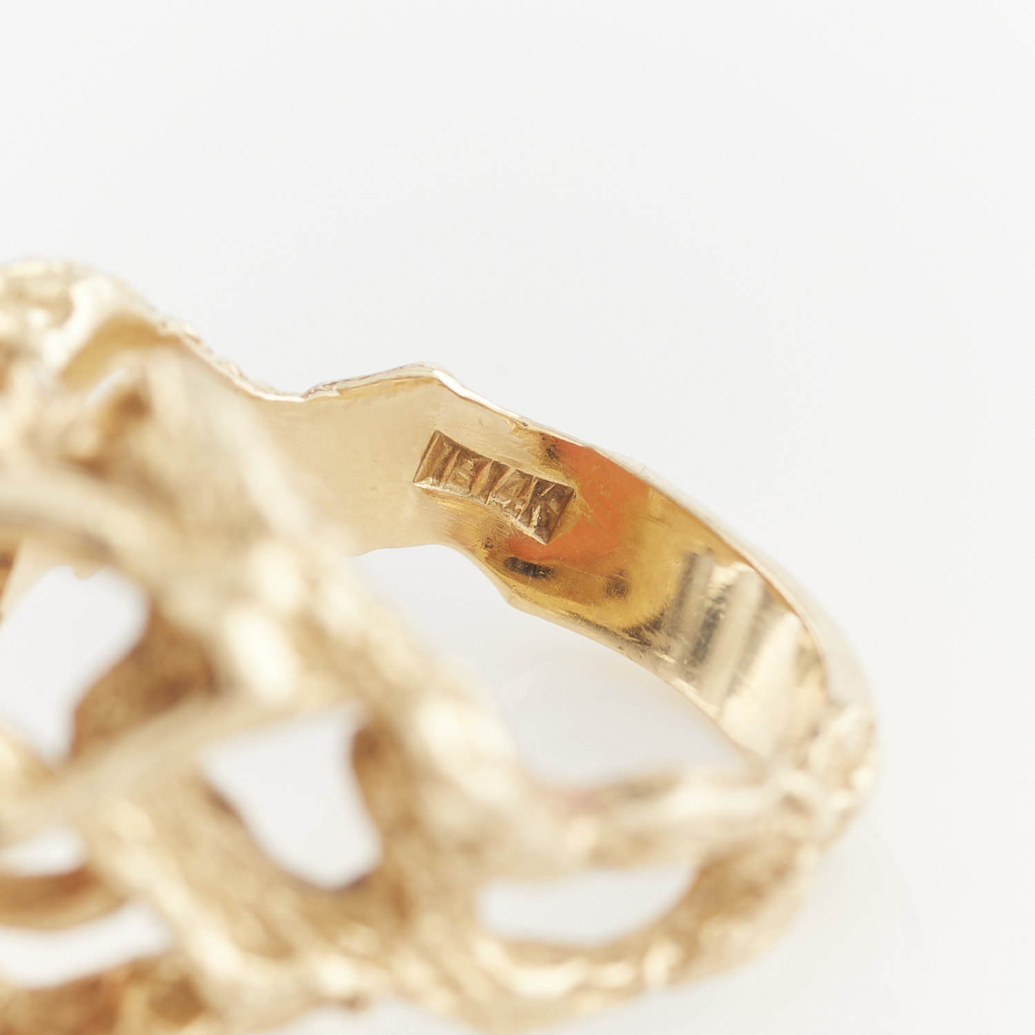 14k Yellow Gold & Coral Ring - Image 8 of 11