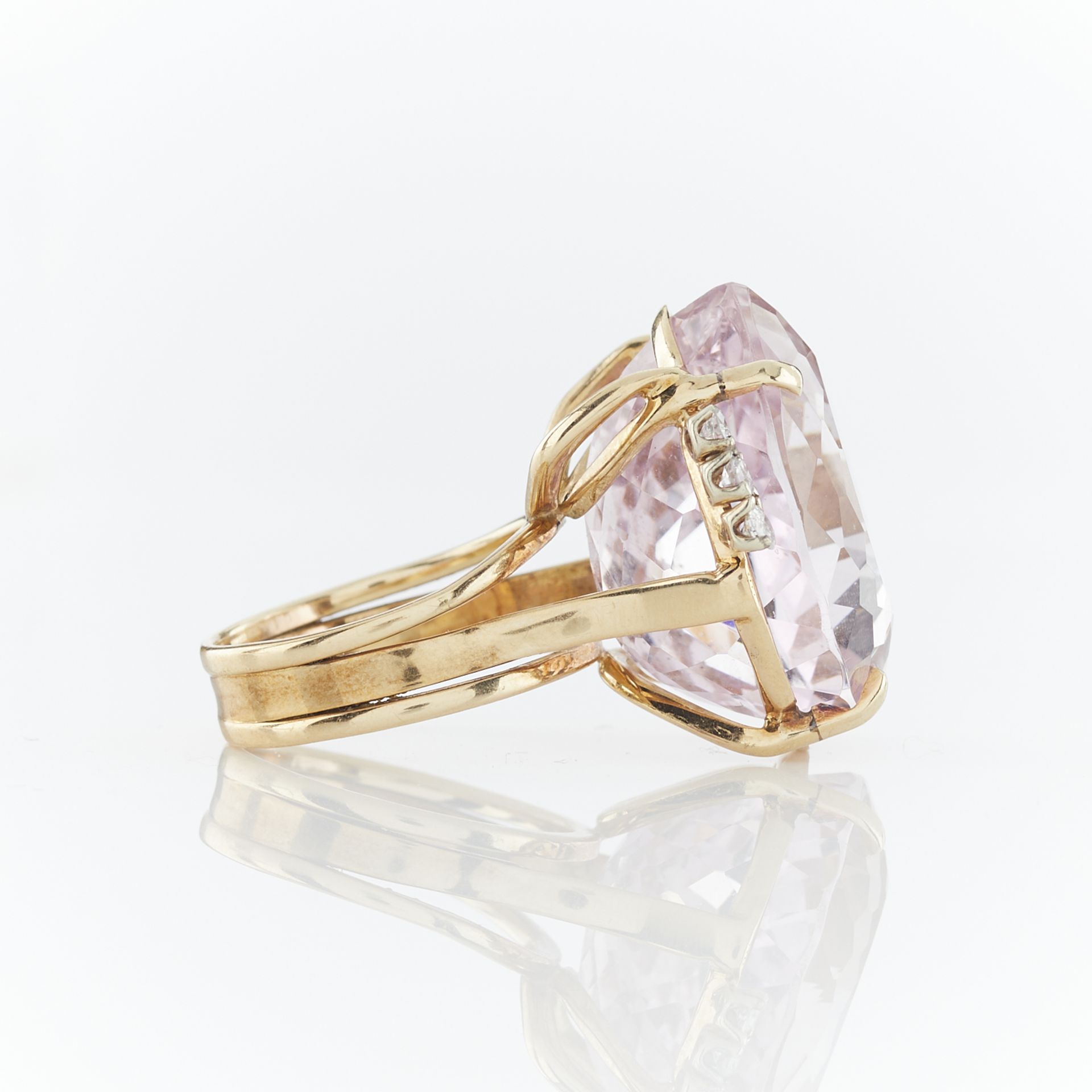 14k Yellow Gold & Kunzite Cocktail Ring - Image 4 of 11