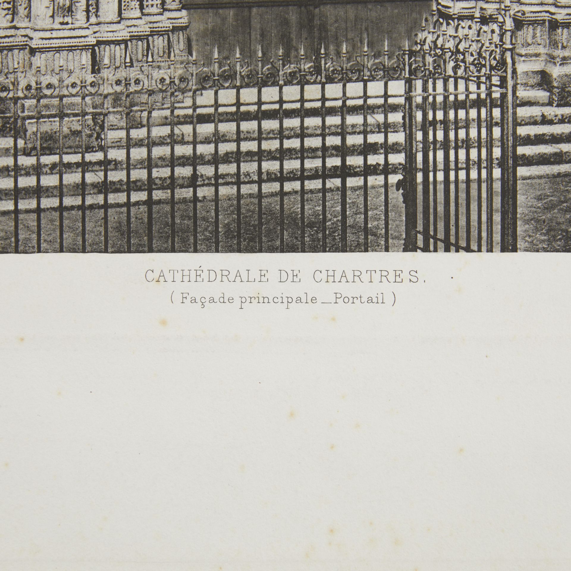 Edouard Baldus "Cathedral de Chartes" Heliogravure - Bild 4 aus 7