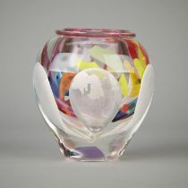 Jean-Claude Novaro Handblown Glass Vase