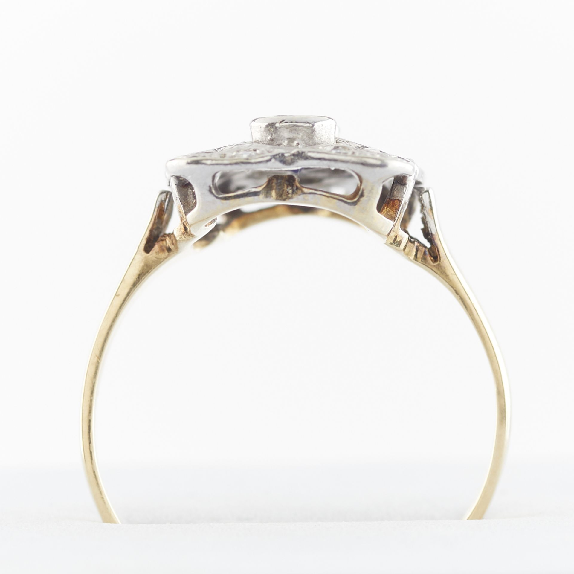 Gold, Diamond, & Sapphire Filigree Ring - Bild 11 aus 11