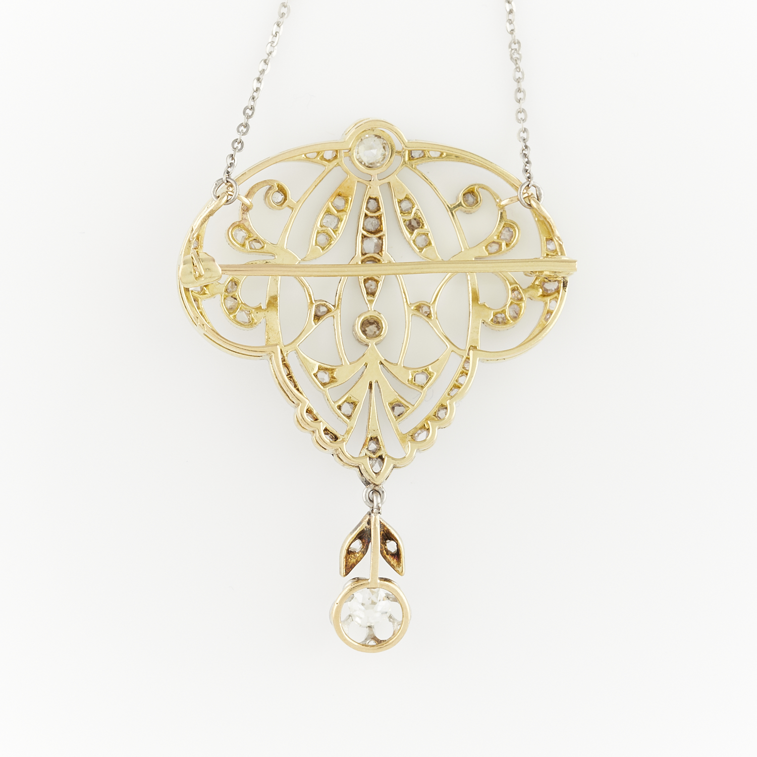 Edwardian Pendant Brooch with Diamonds - Image 8 of 9