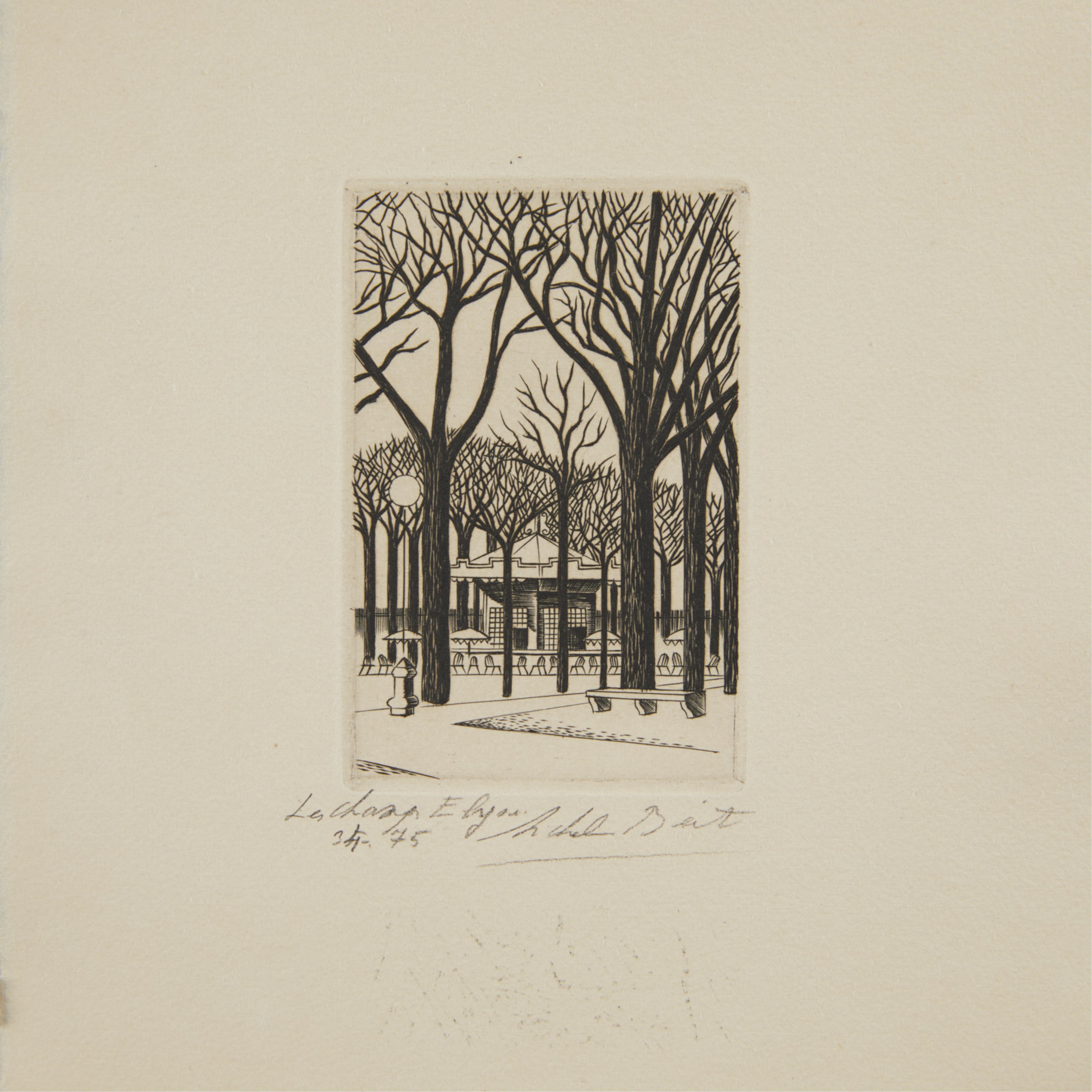 10 Artworks - Paris Engravings and Abstract Works - Image 10 of 11