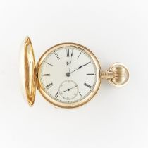 Elgin 18K Hunter Pocket Watch