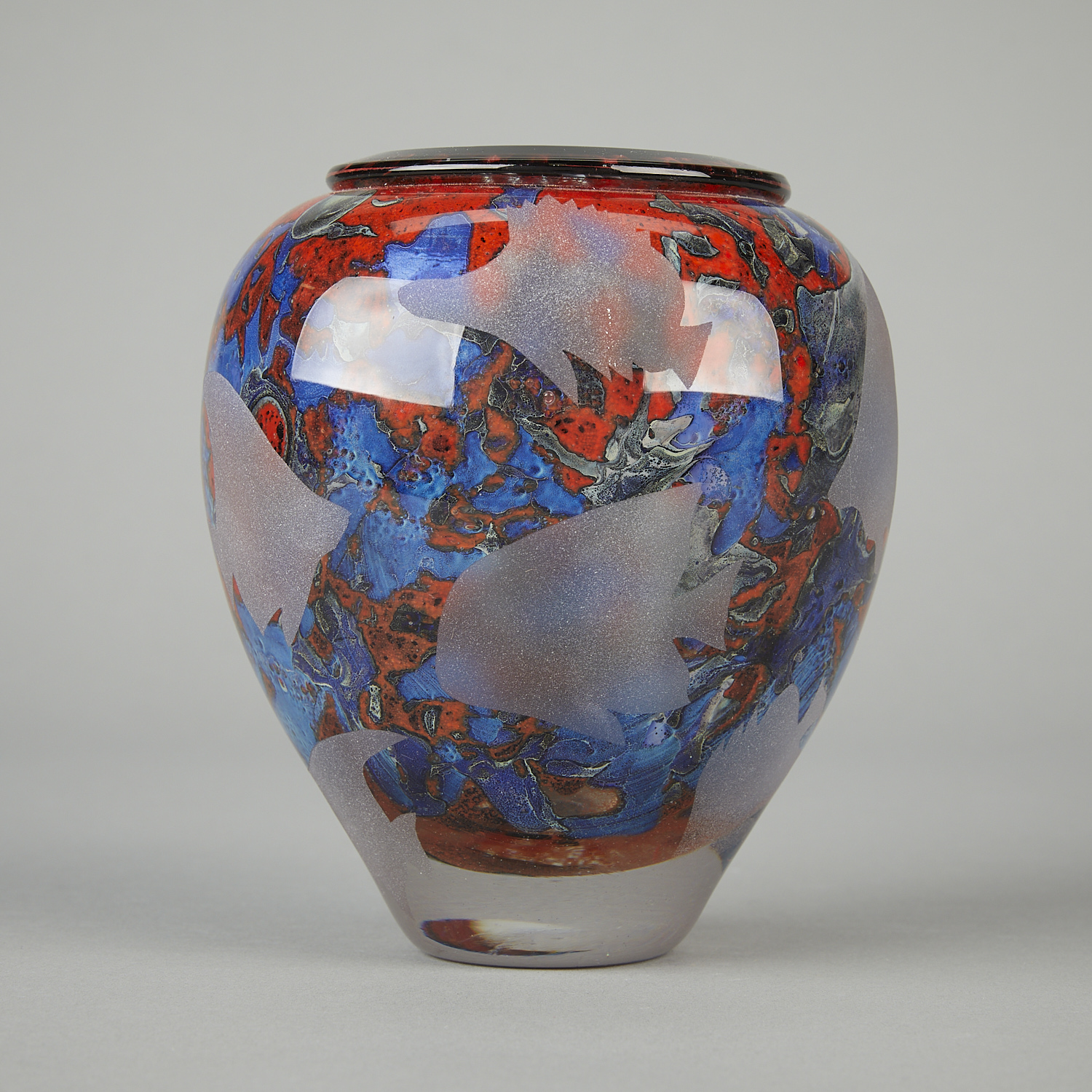 Jean-Claude Novaro Glass Vase w/ Fish - Image 5 of 9