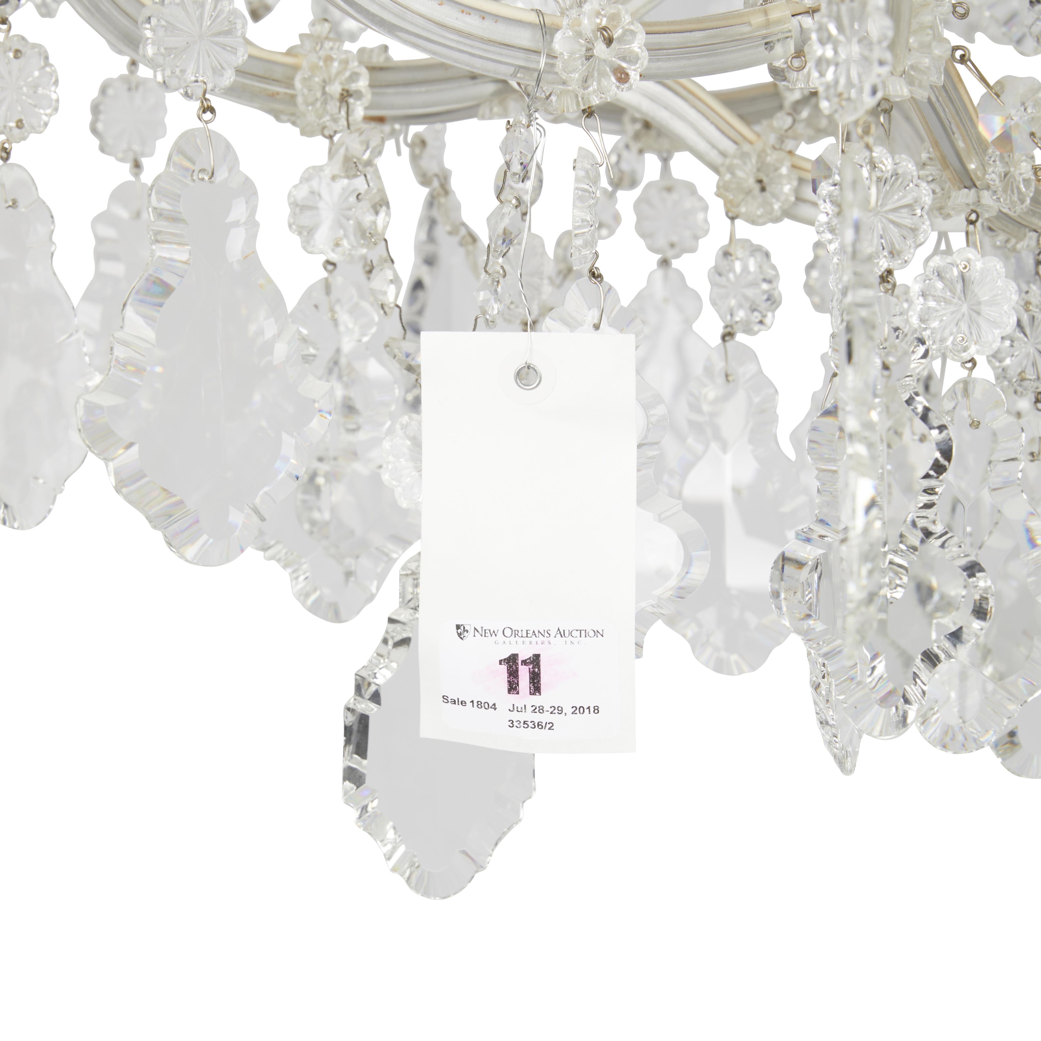Maria Theresa Style Cut Crystal Chandelier - Image 8 of 17