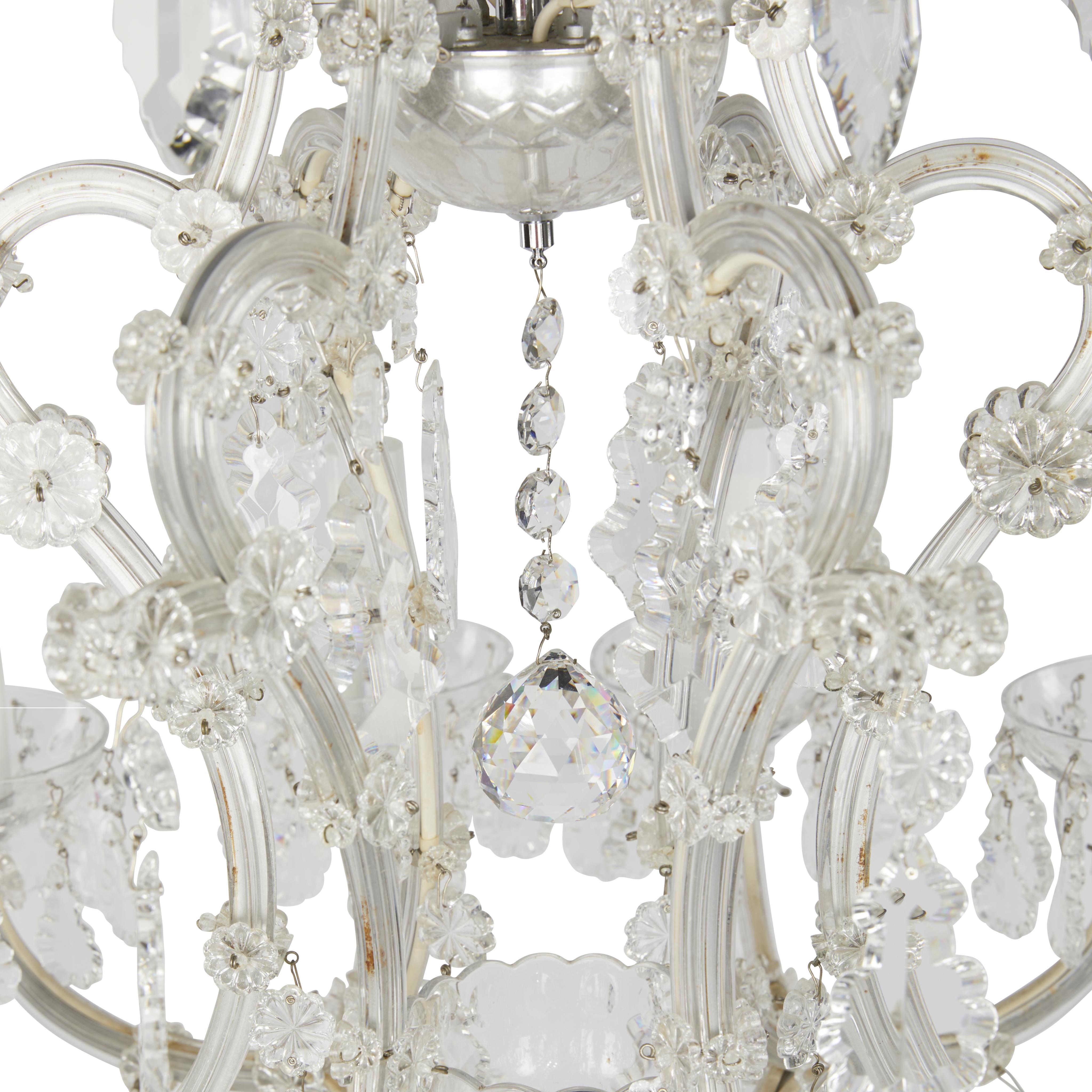 Maria Theresa Style Cut Crystal Chandelier - Image 2 of 17