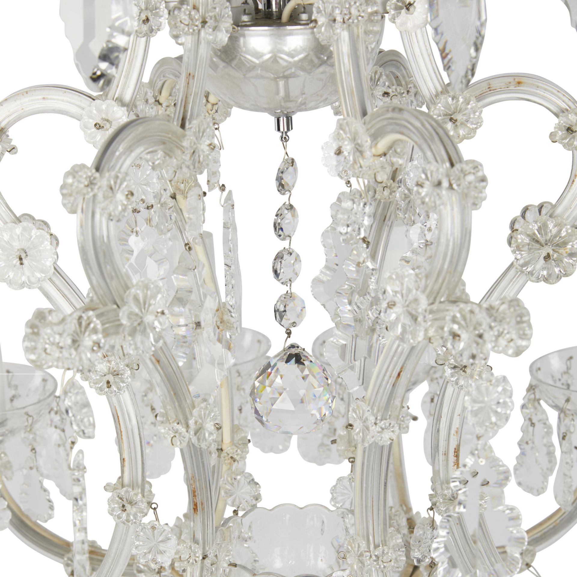 Maria Theresa Style Cut Crystal Chandelier - Bild 2 aus 17