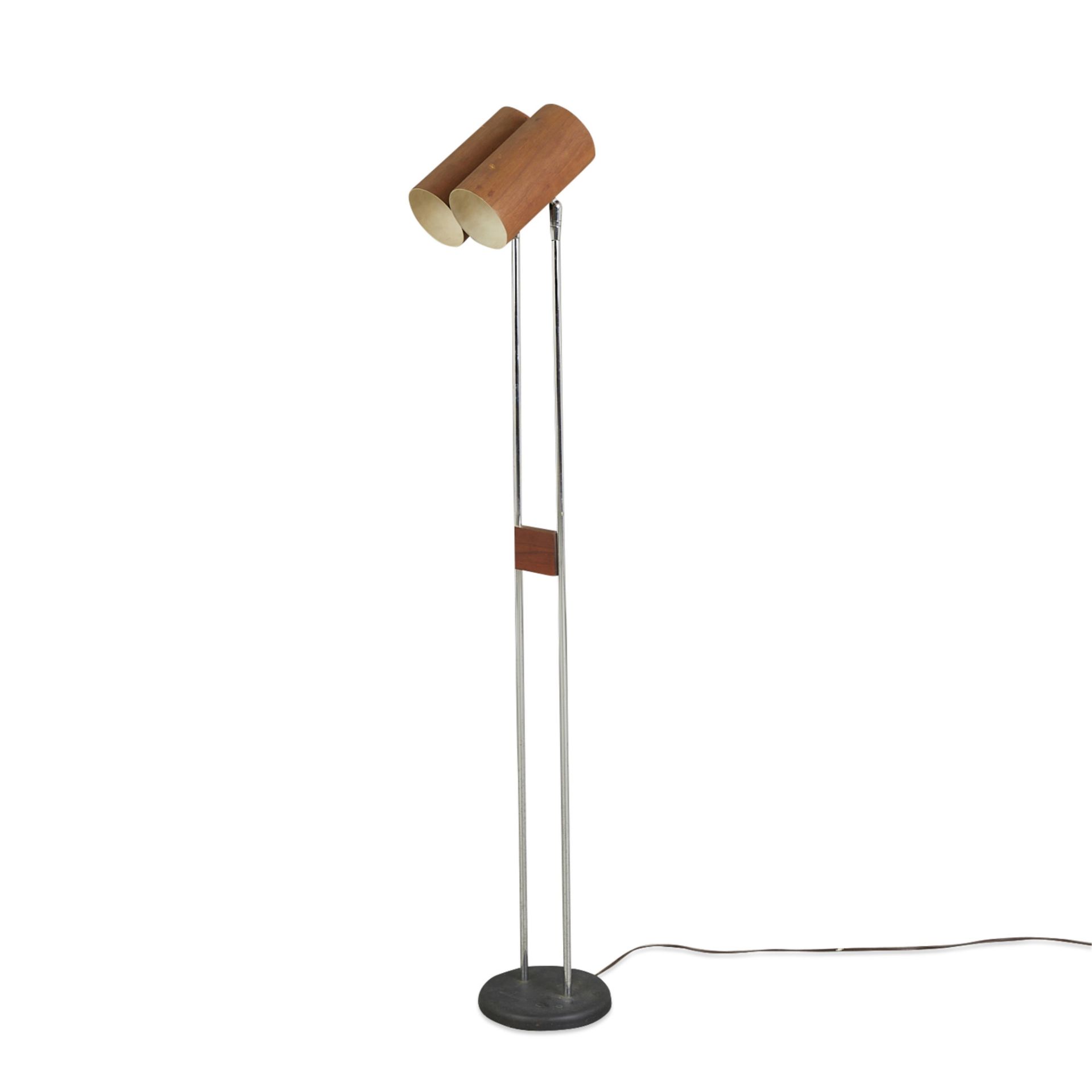 George Nelson "Holzzylinder" MCM Floor Lamp