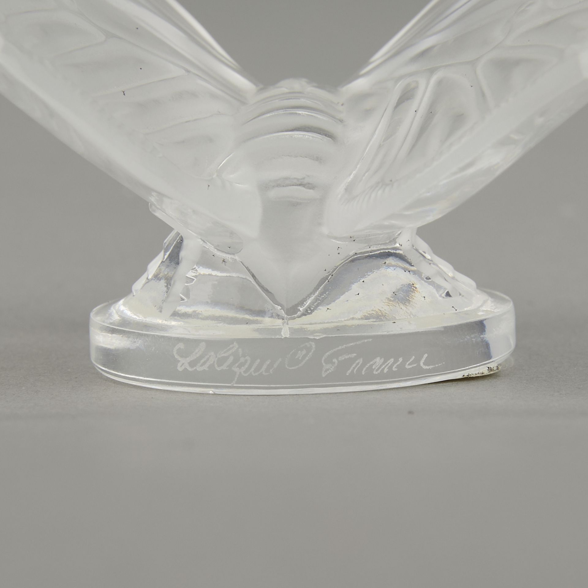 Lalique France Frosted Crystal Butterfly - Bild 4 aus 12
