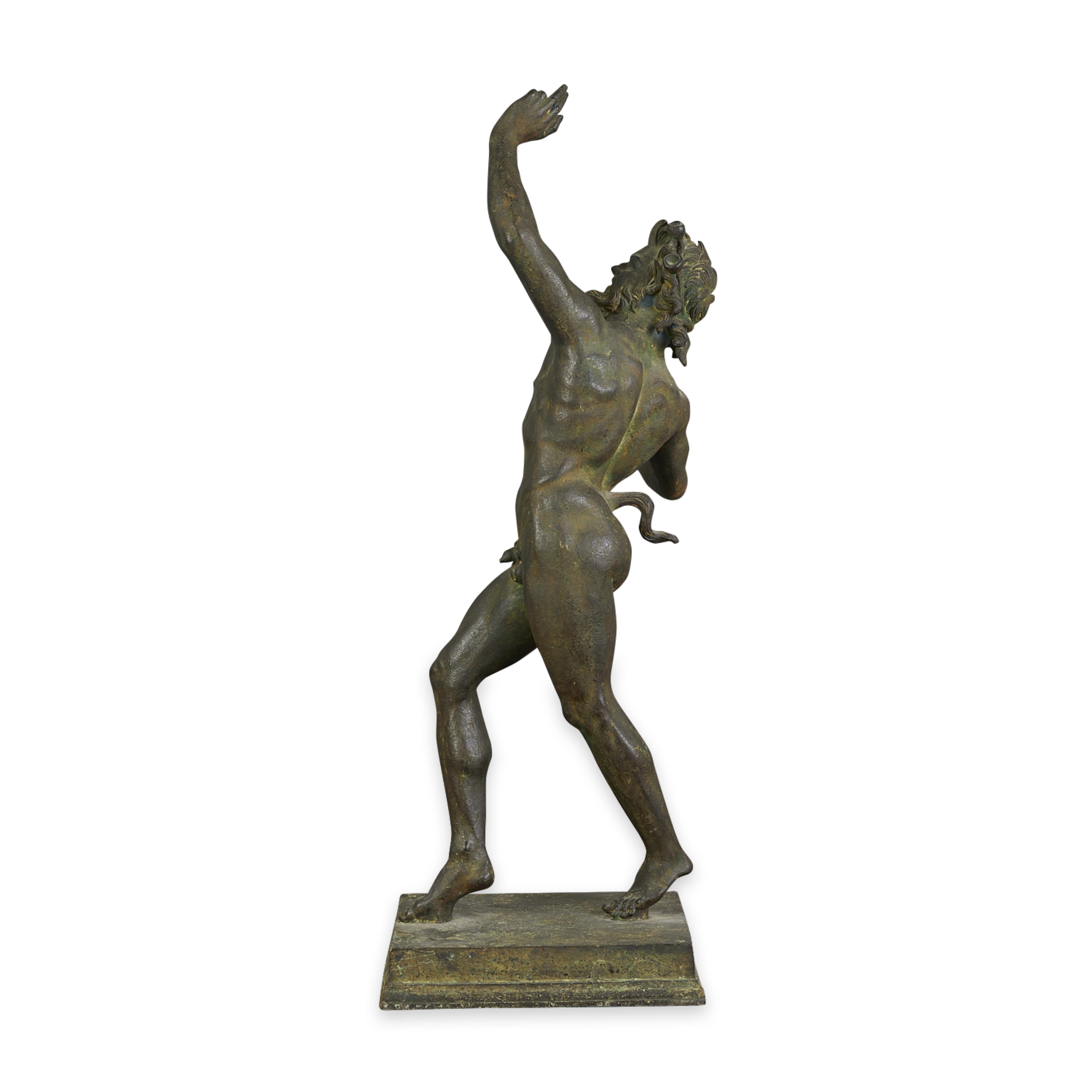 Chiurazzi Cast Bronze Dancing Faun of Pompeii - Image 5 of 10