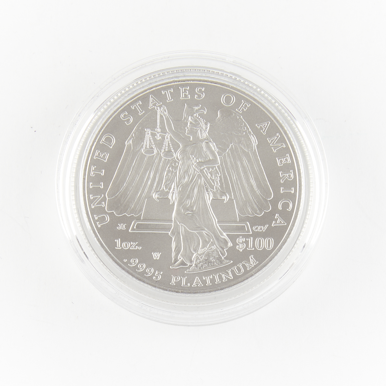 2008 $100 1 oz. Platinum Statue of Liberty Proof Coin - Image 3 of 3