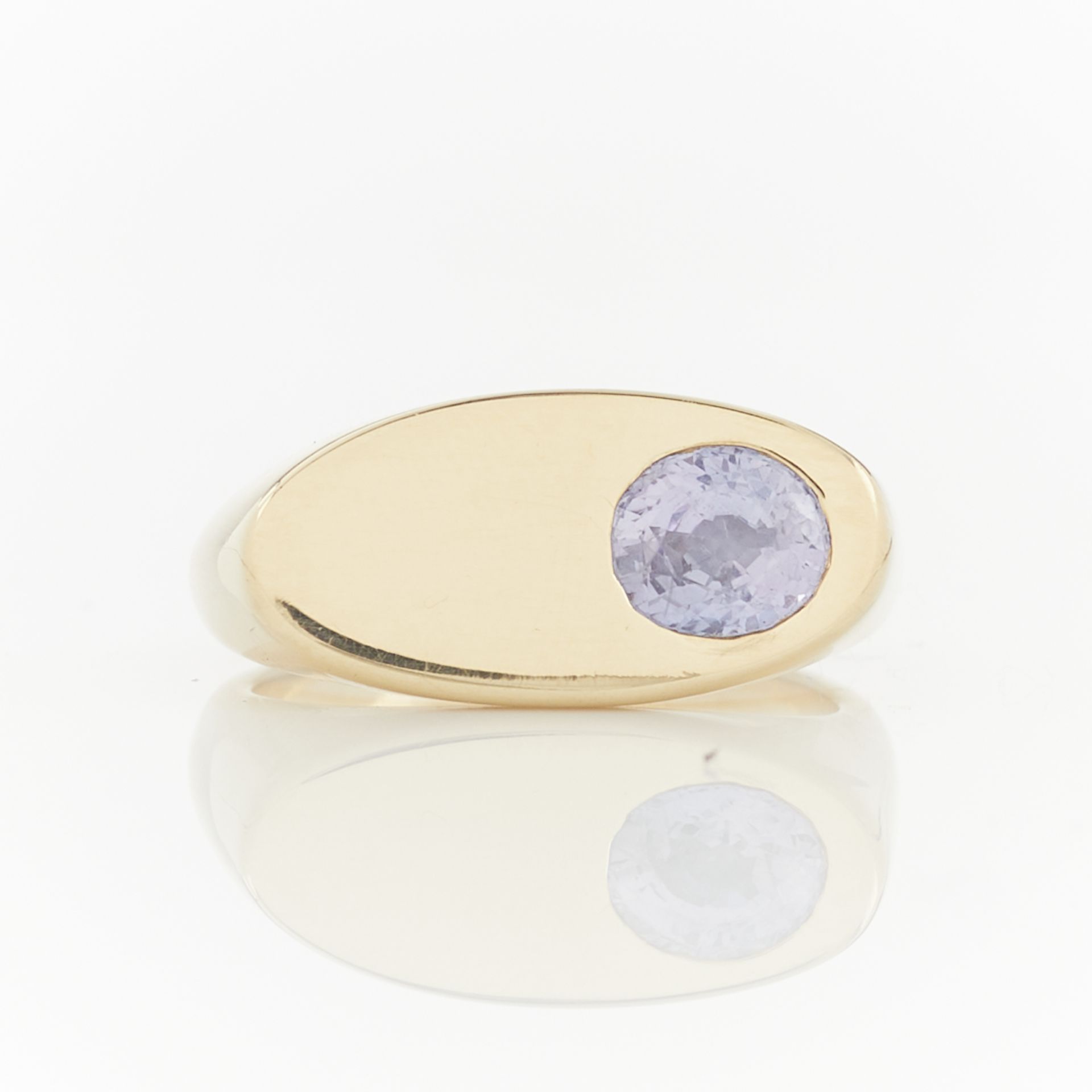 14k Yellow Gold & Purple Sapphire Ring - Bild 4 aus 10