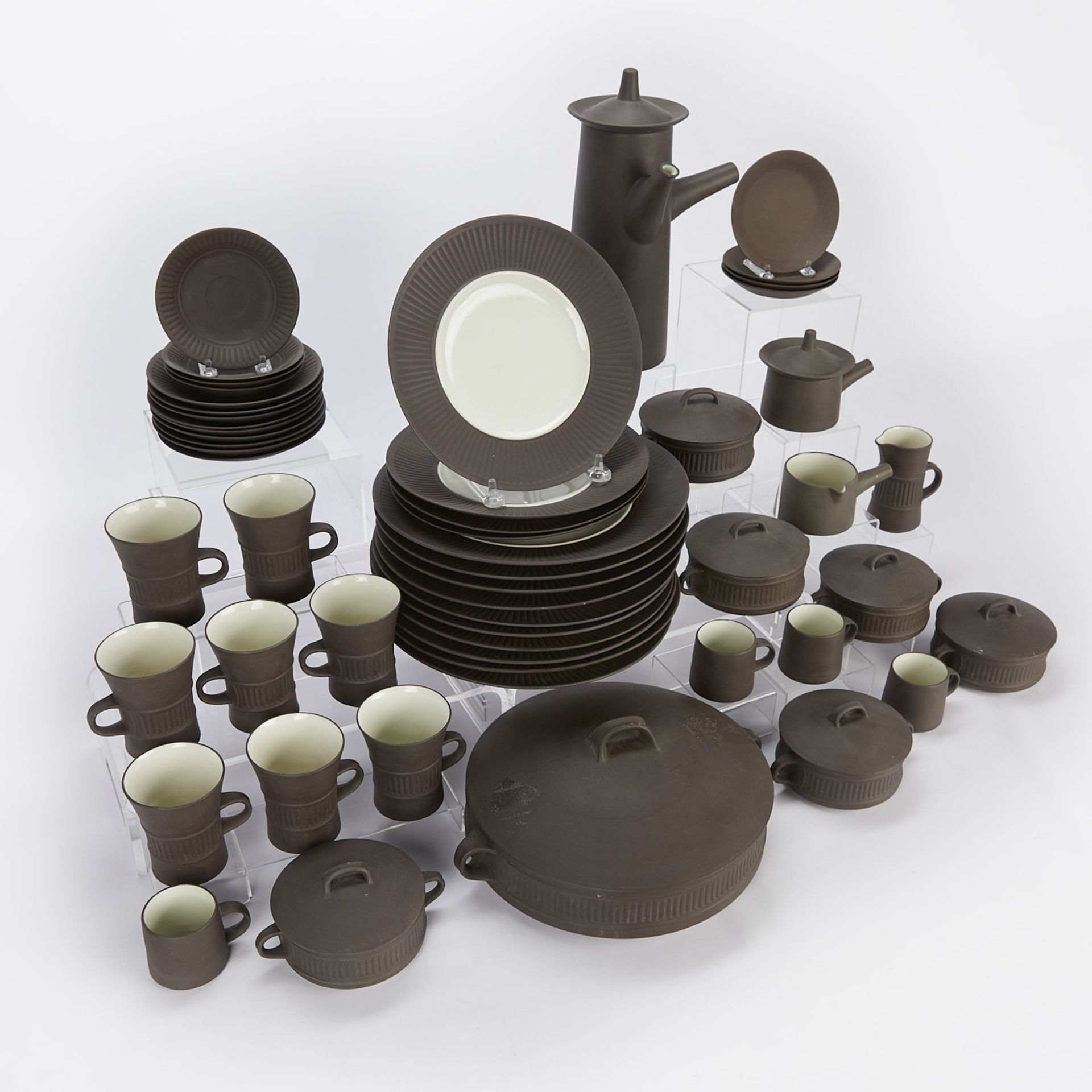 54 Pcs Dansk Flamestone Ceramic Tableware - Image 8 of 23