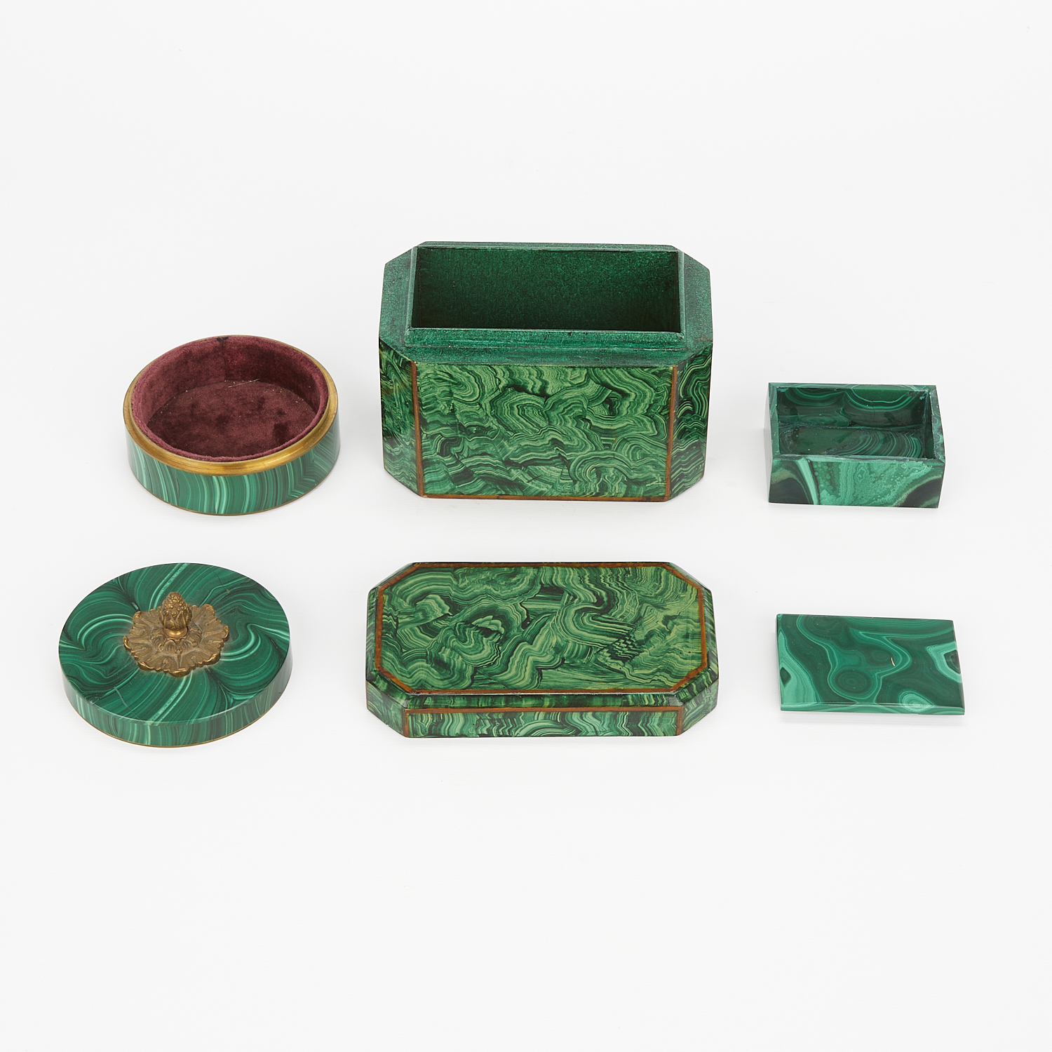 Group of 15 Malachite Items - Image 14 of 15