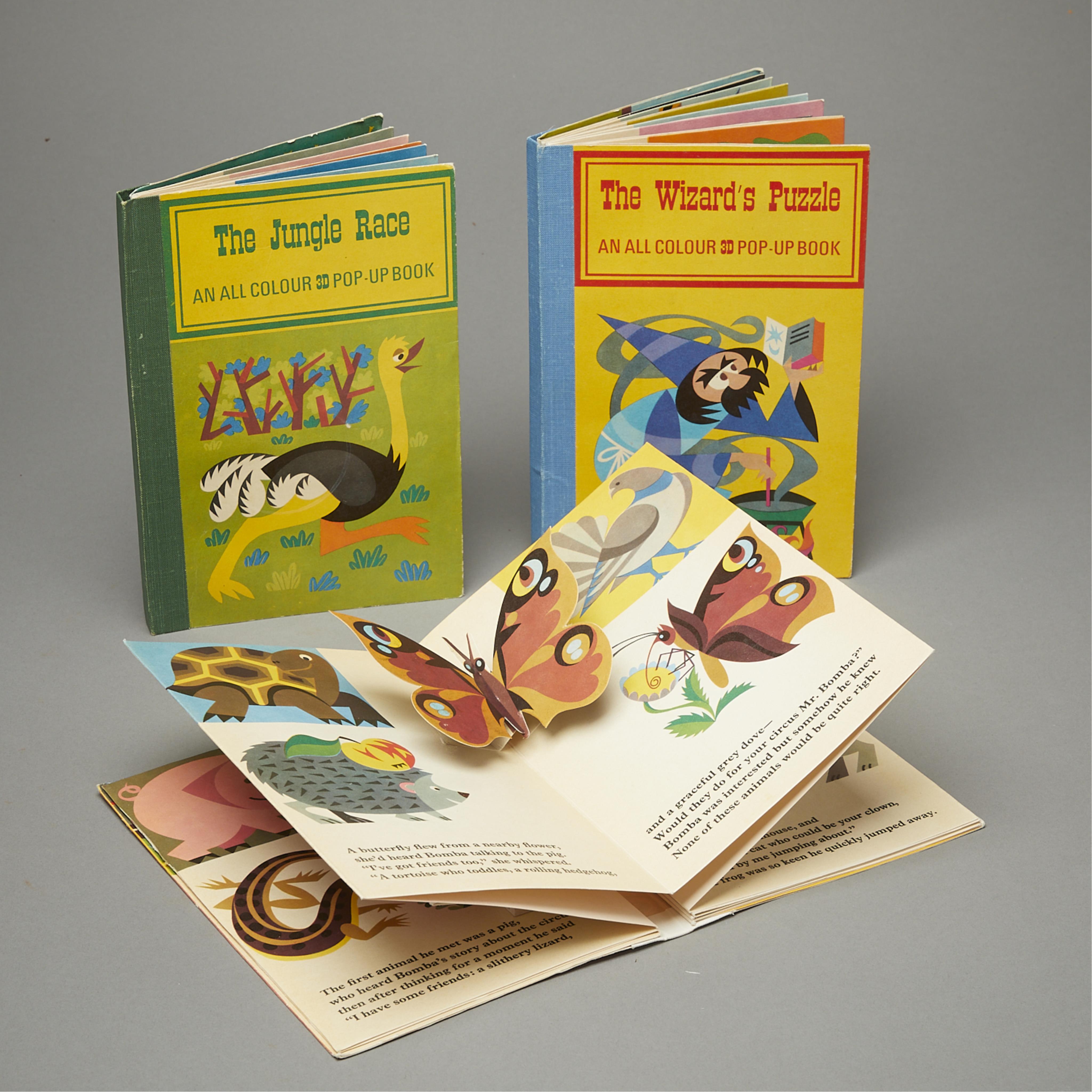 3 Bancroft "Animal Magic Pop-up" Books 1967