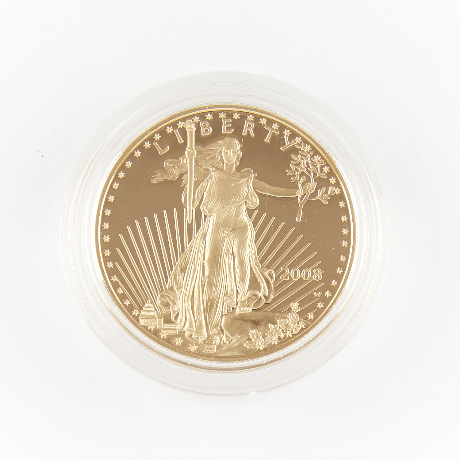 2008 $50 1 oz. Gold American Eagle Proof Coin - Image 2 of 3