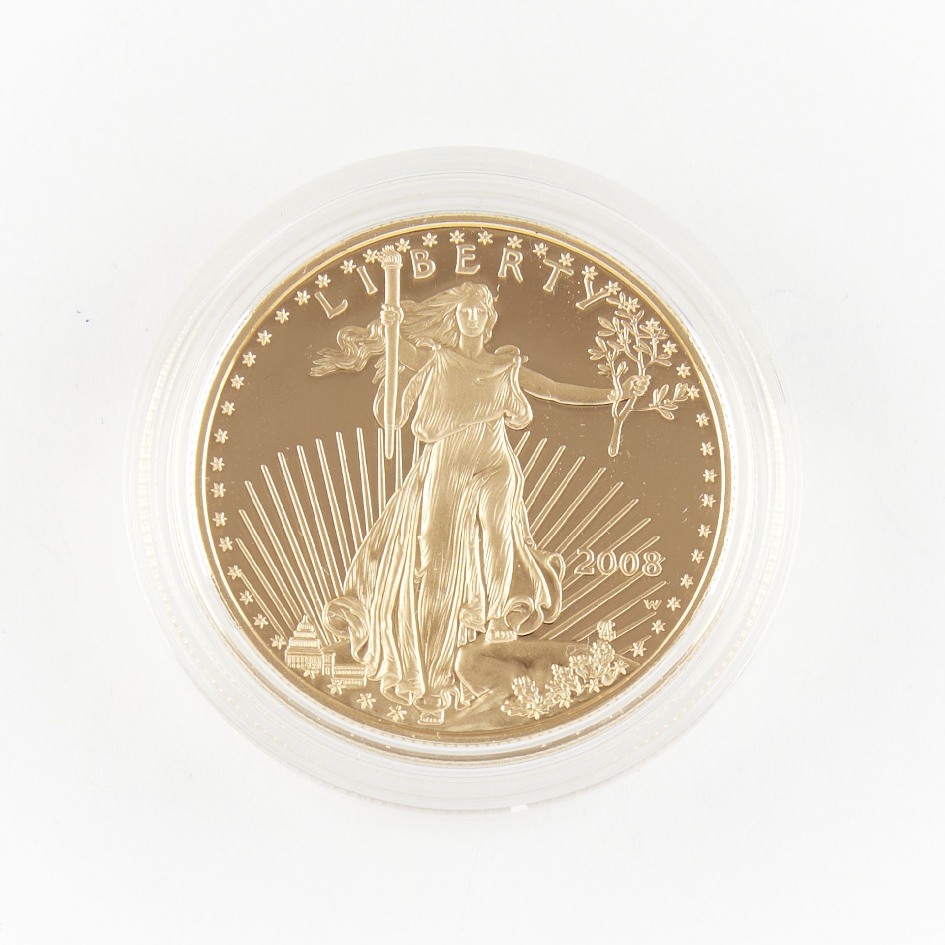 2008 $50 1 oz. Gold American Eagle Proof Coin - Image 2 of 3