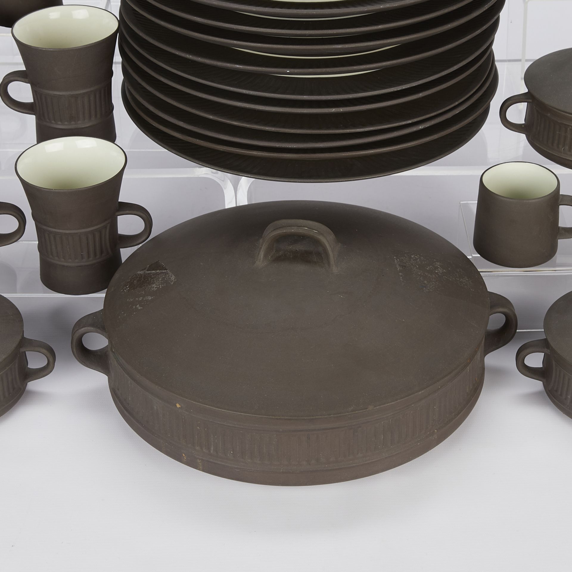 54 Pcs Dansk Flamestone Ceramic Tableware - Bild 3 aus 23