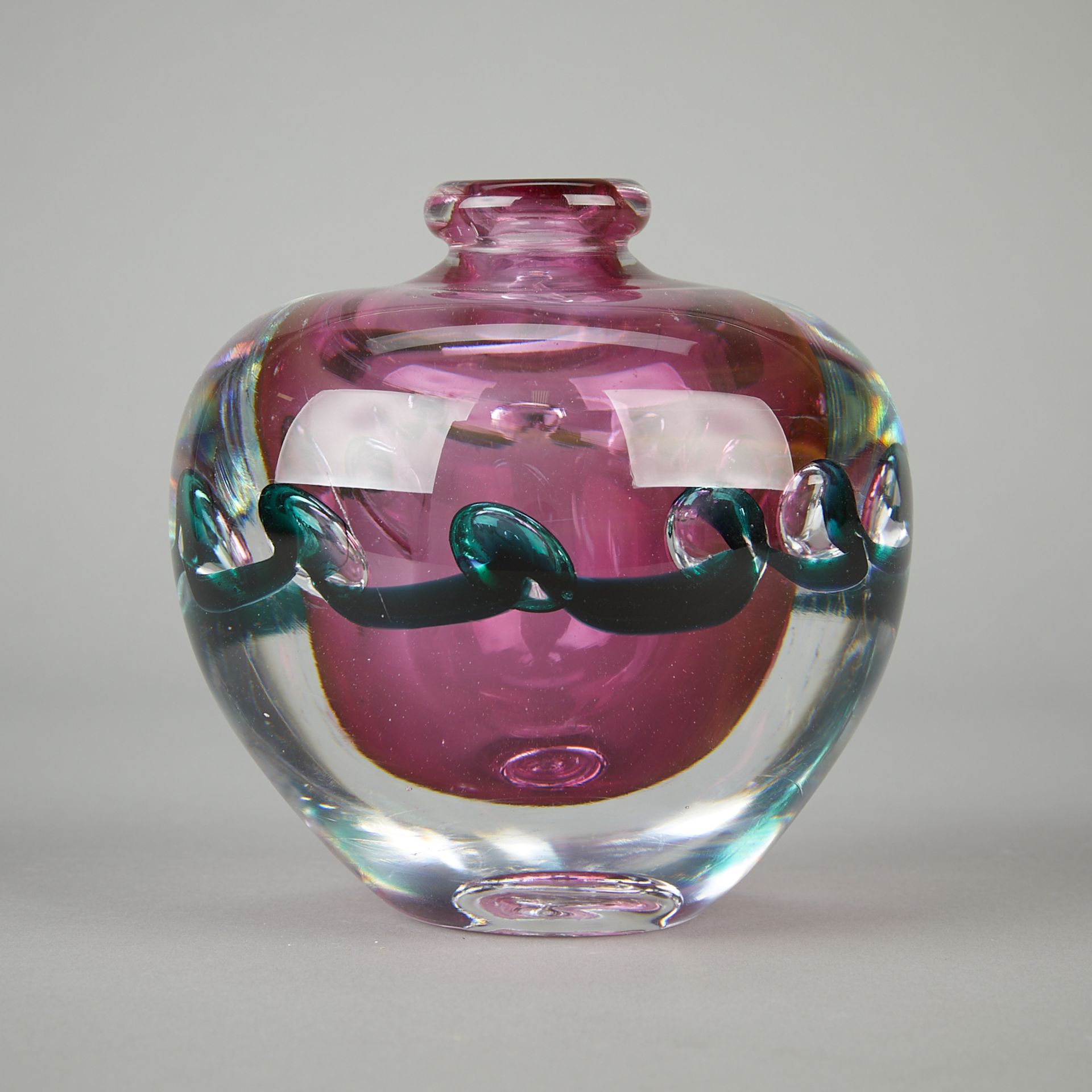 Jean-Claude Novaro Handblown Glass Vase 2000 - Image 3 of 8