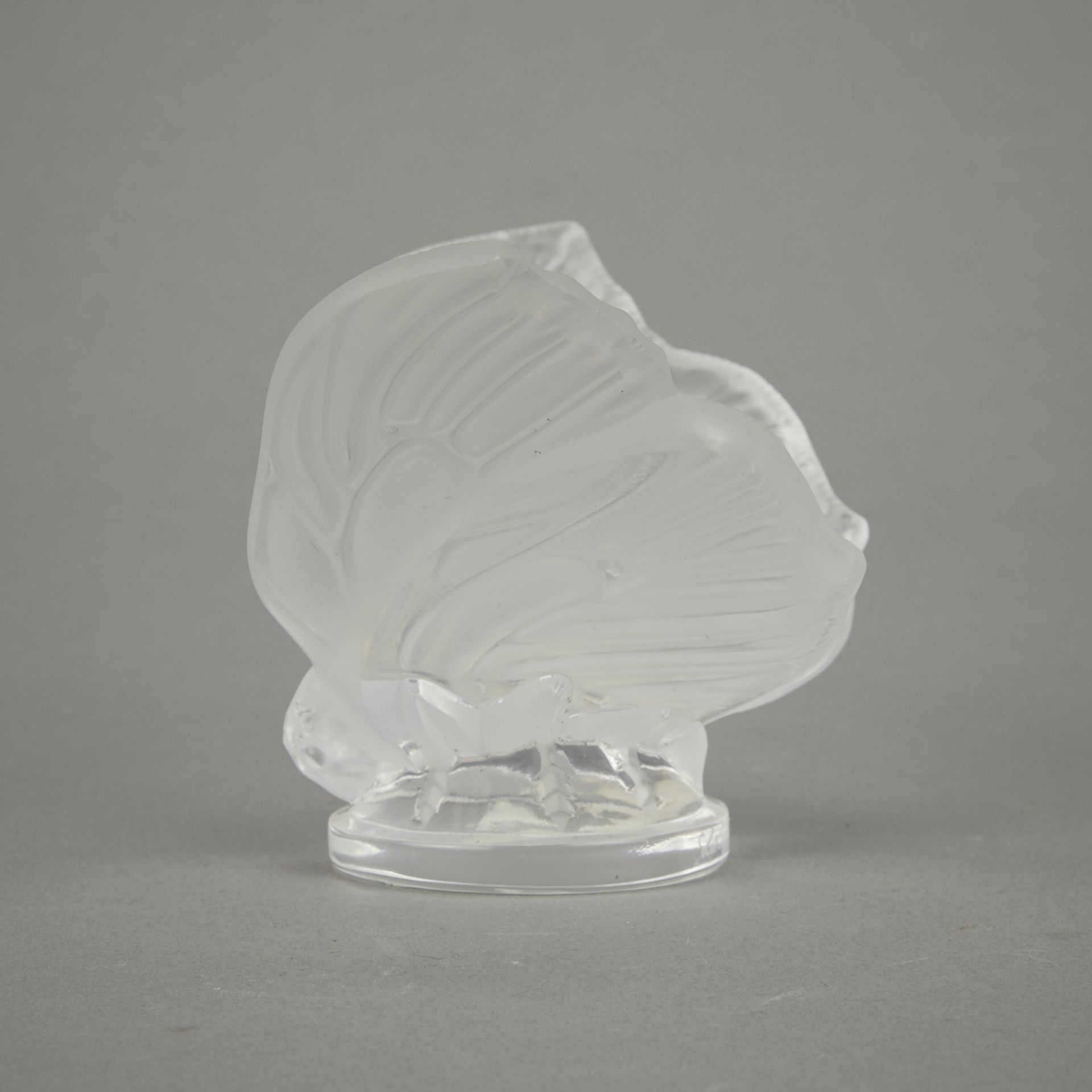 Lalique France Frosted Crystal Butterfly - Bild 6 aus 12