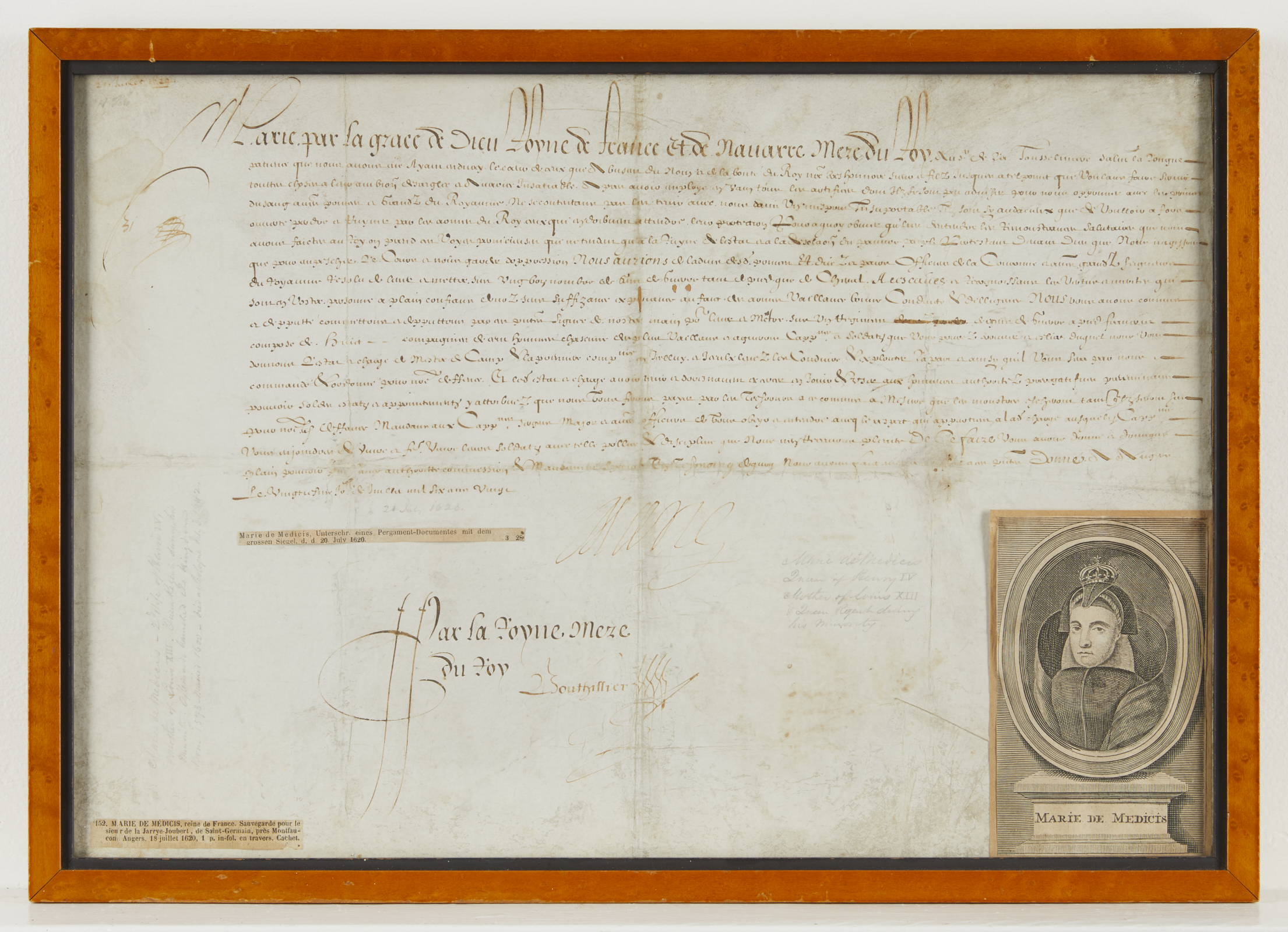 Marie de' Medici Signed Document - Image 3 of 7
