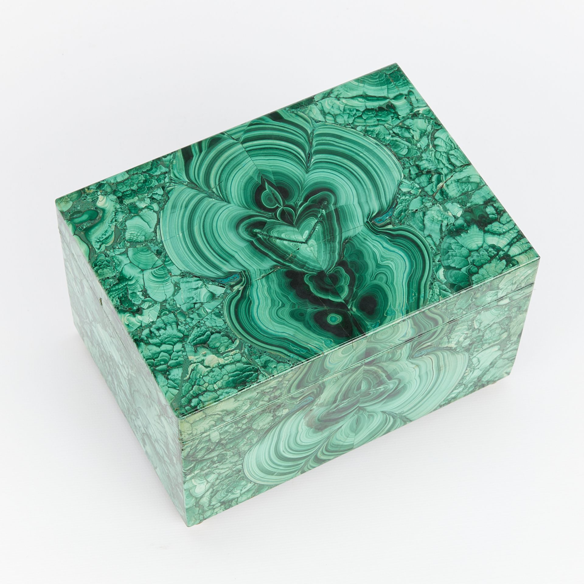 Russian Malachite and Gilt Metal Box - Bild 9 aus 12