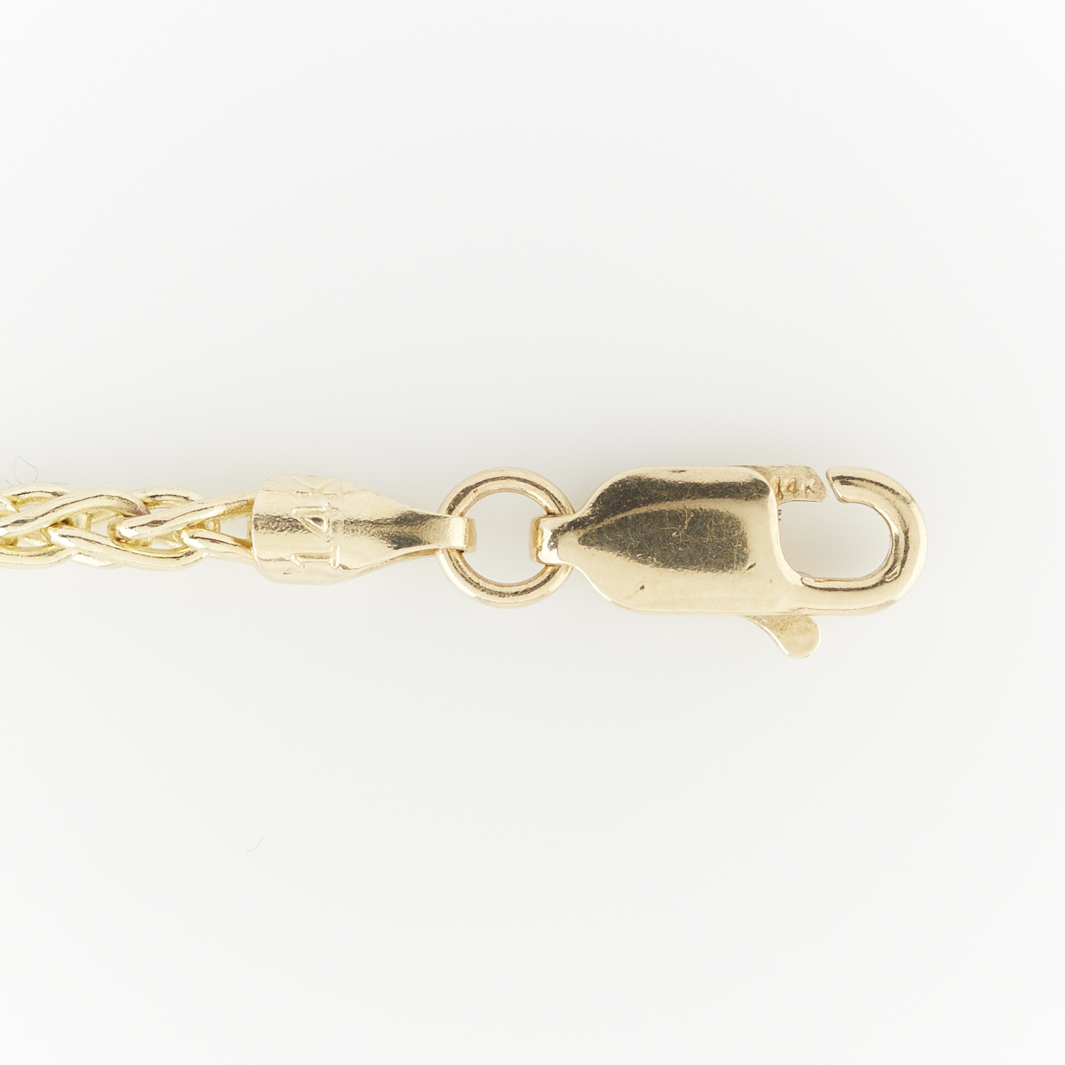 14k Yellow Gold Rolled Wheat Chain - Image 5 of 8