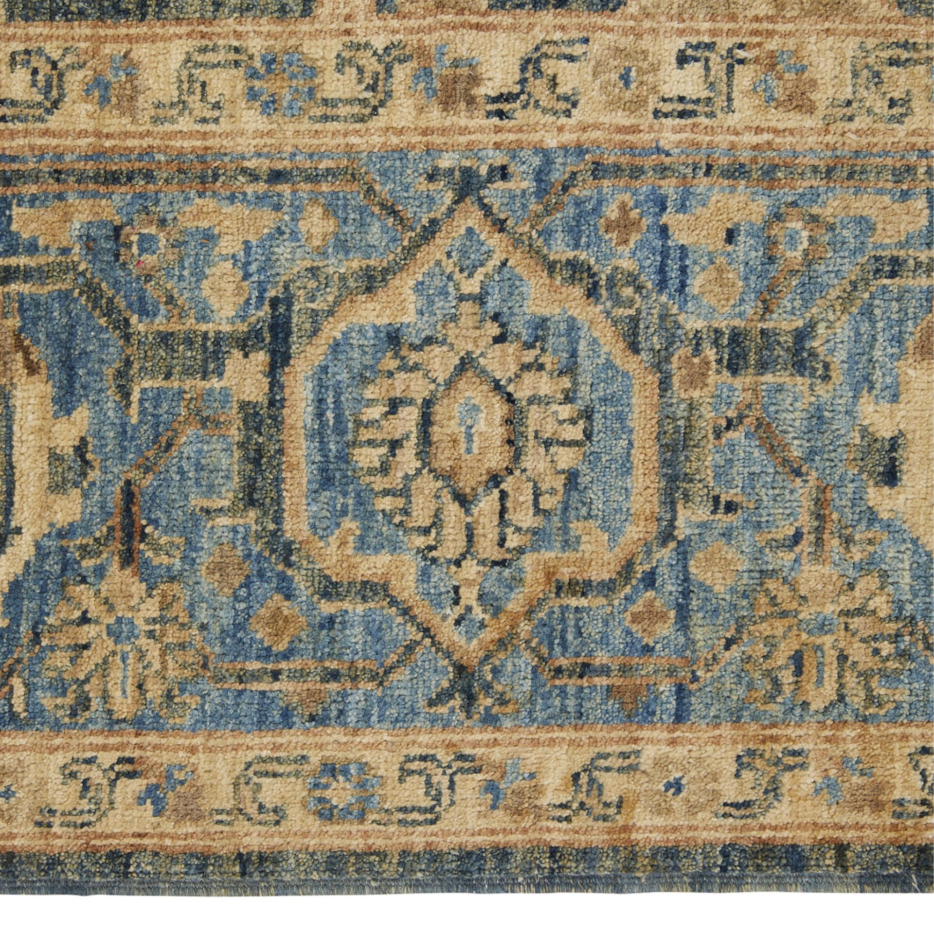 Large Persian Blue & White Floral Rug 10' x 8' - Image 5 of 6