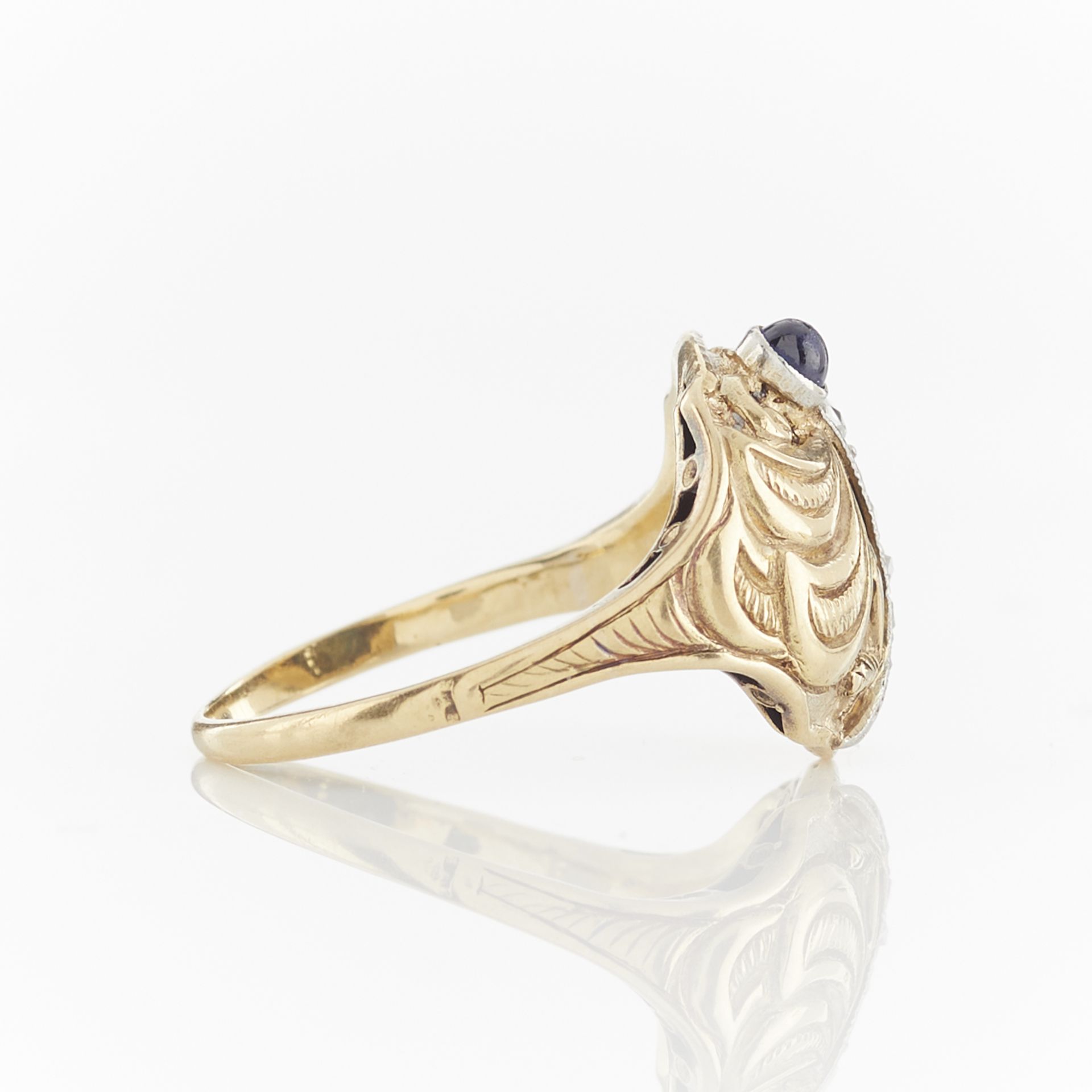 Cozzolino 14k Dragon Fly Ring w/ Dia. & Sapphire - Image 8 of 11