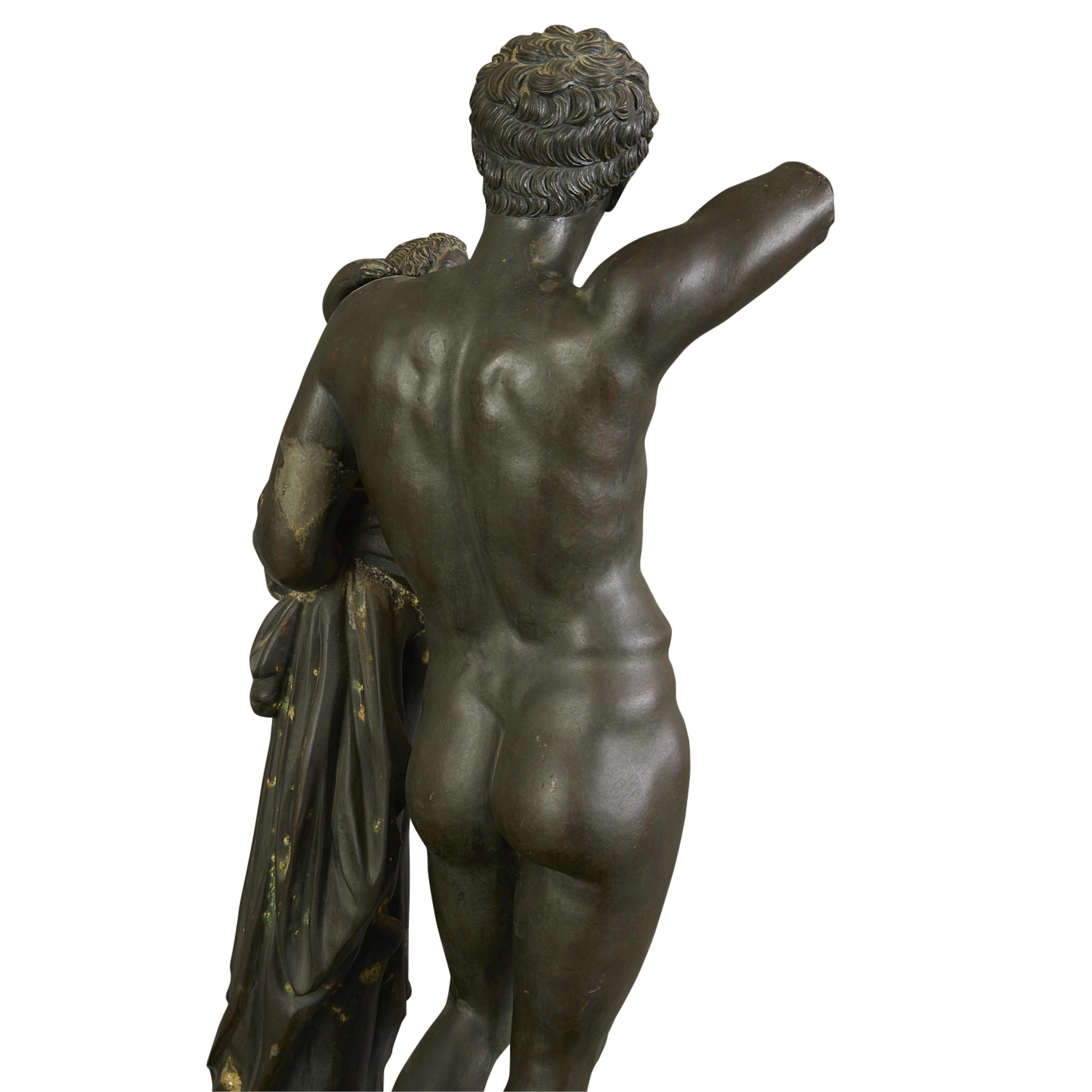 Bronze "Hermes and the Infant Dionysus" Sculpture - Bild 9 aus 11