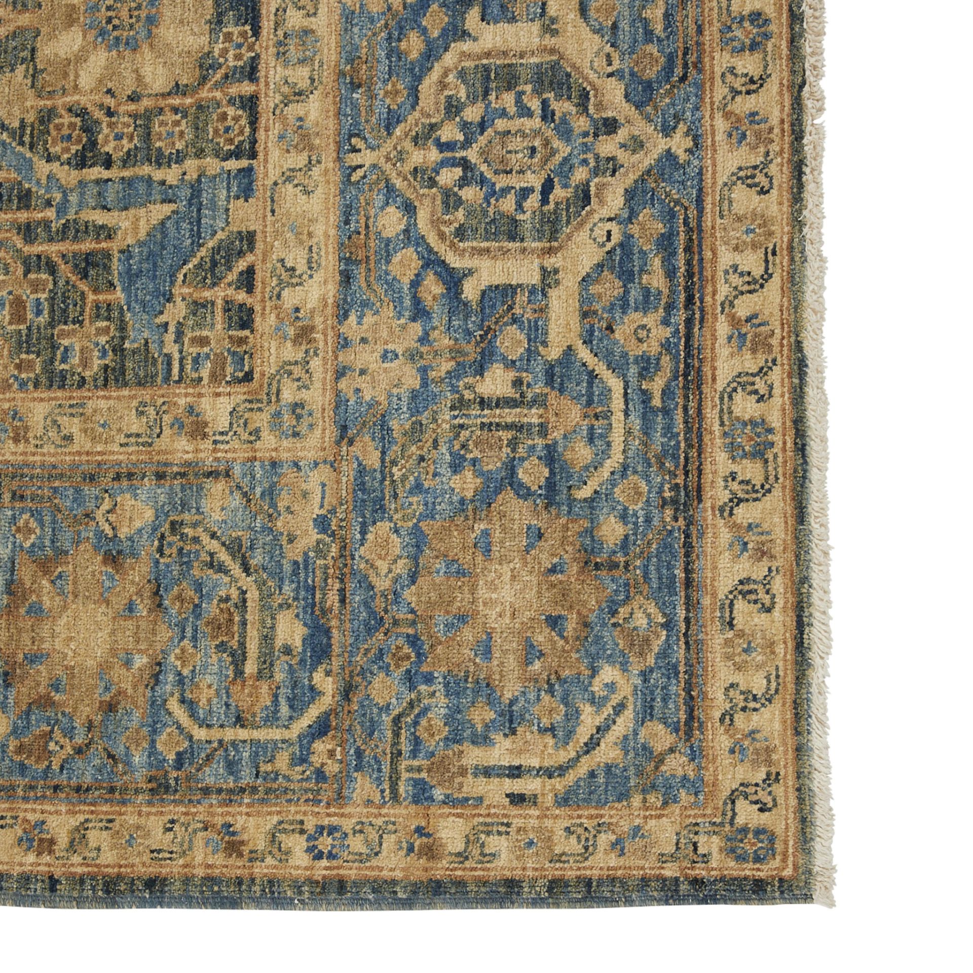 Large Persian Blue & White Floral Rug 10' x 8' - Image 4 of 6