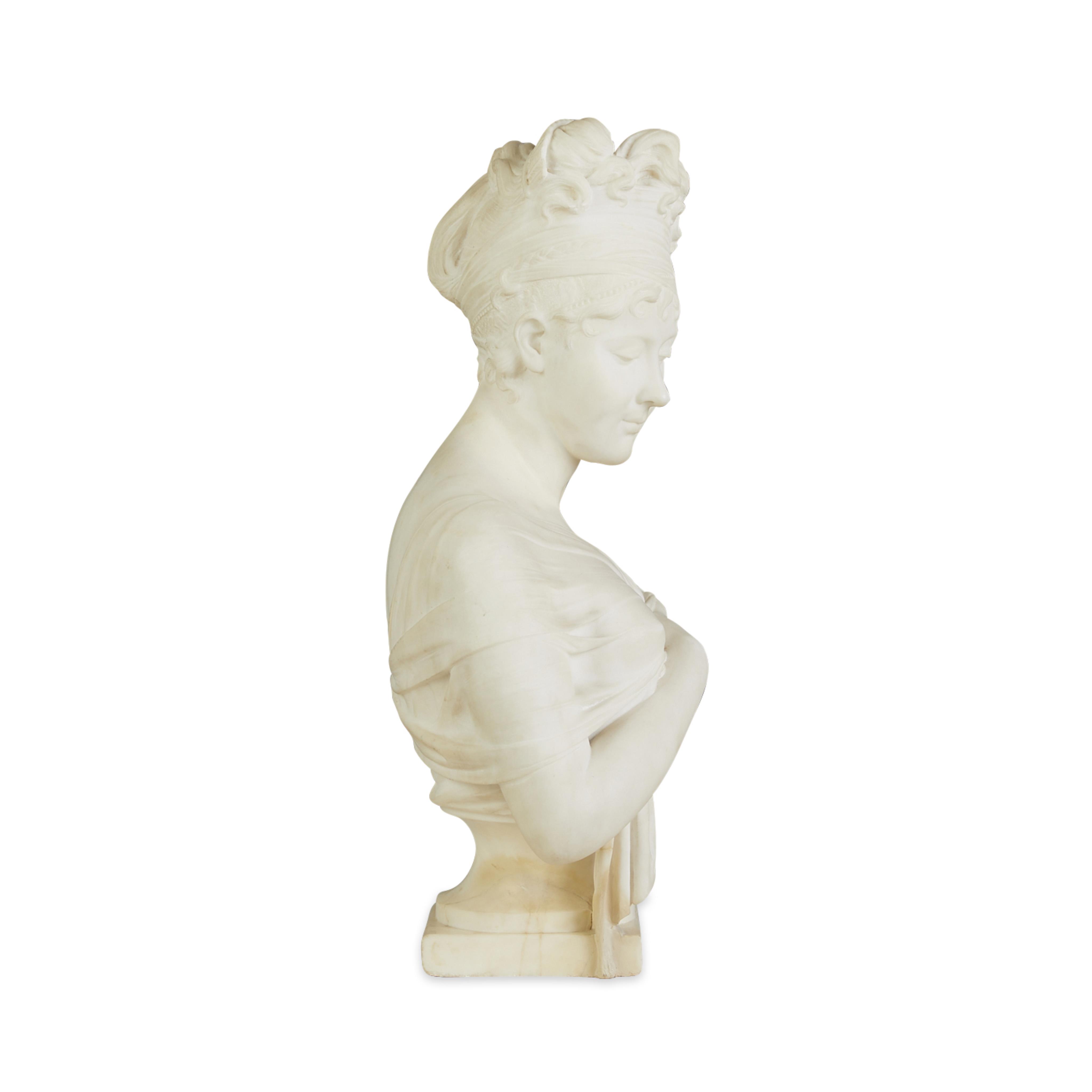 After Joseph Chinard "Madame Recamier" Marble Bust - Image 7 of 9