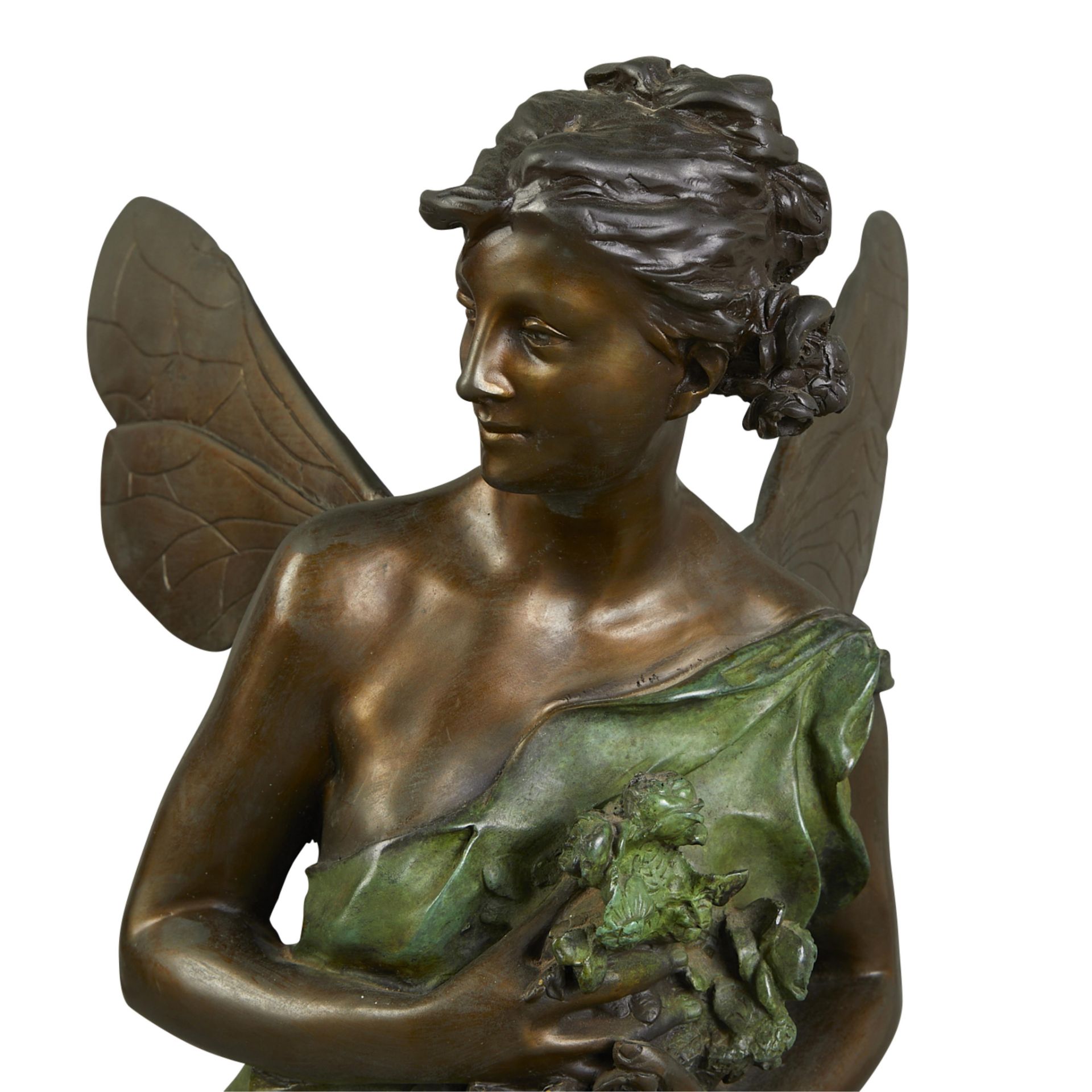 After Jean-Paul Aube Psyche Bronze Sculpture - Image 2 of 11