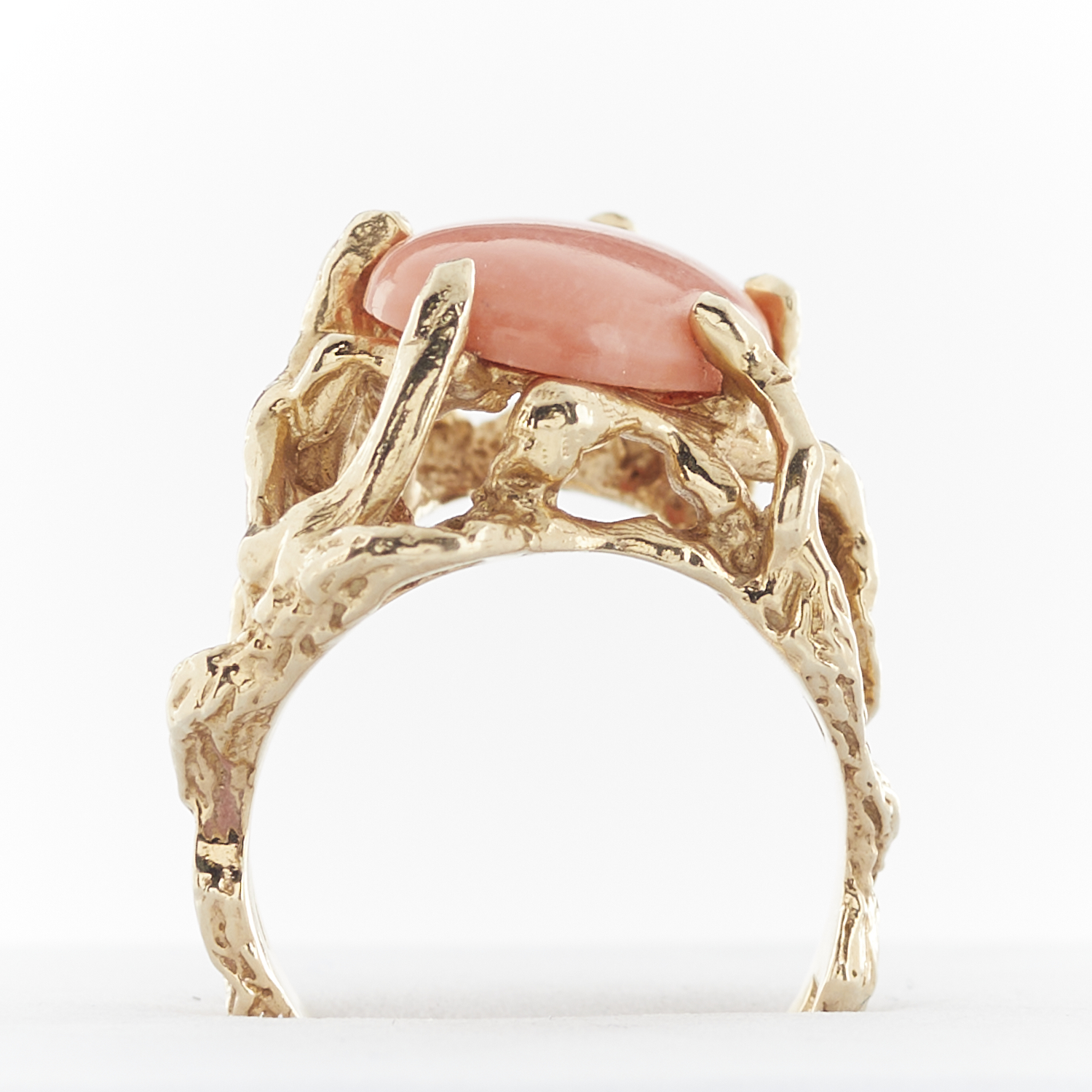 14k Yellow Gold & Coral Ring - Image 11 of 11