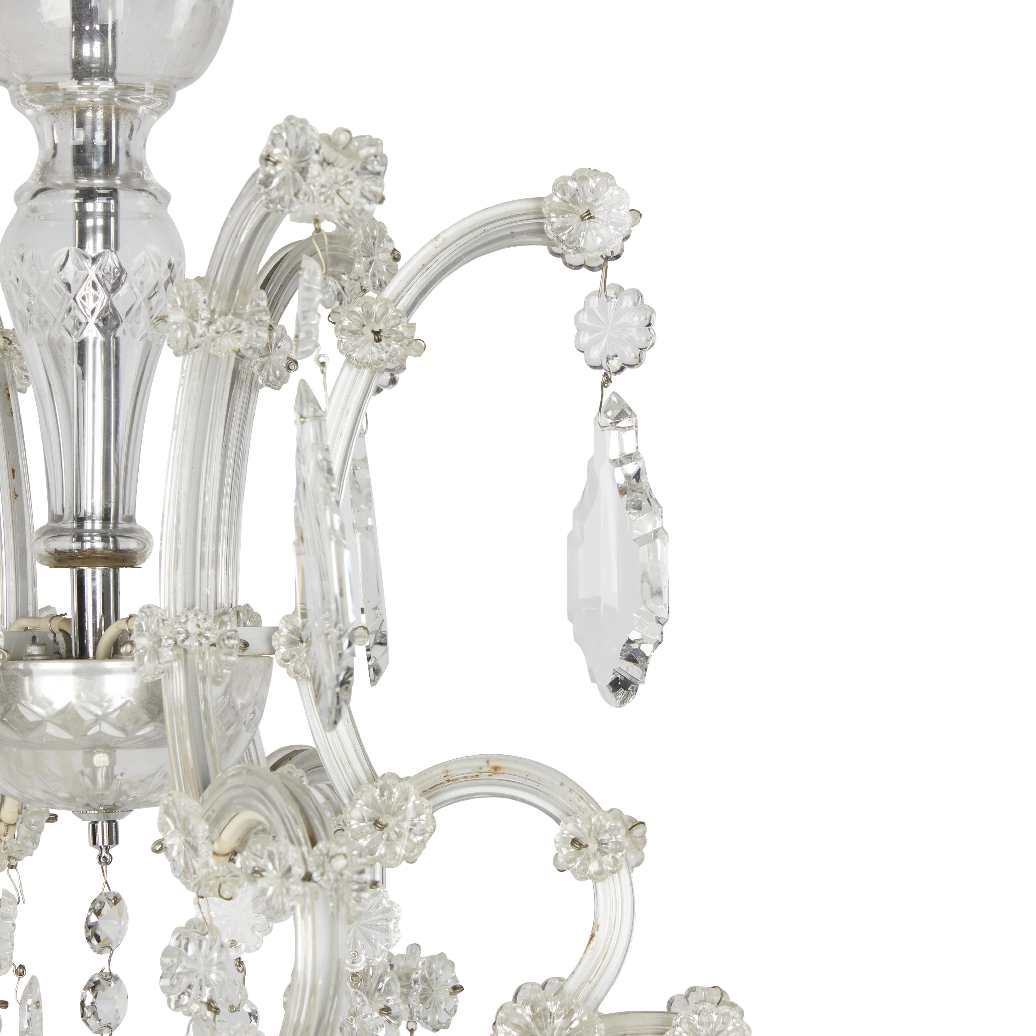 Maria Theresa Style Cut Crystal Chandelier - Image 6 of 17