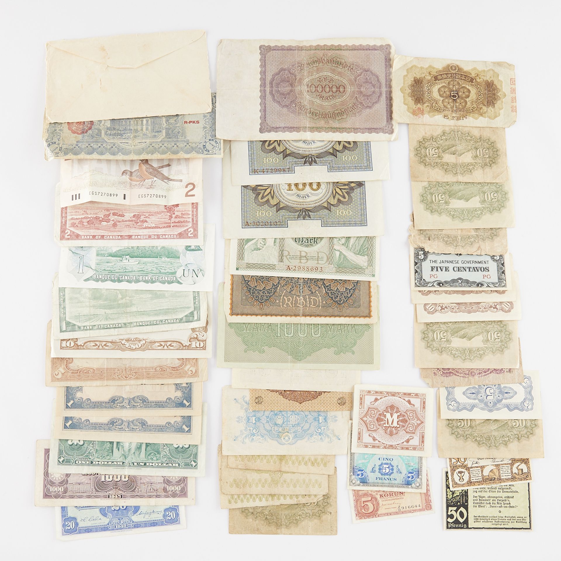 Large Group of Mixed Foreign Currency - Bild 12 aus 12