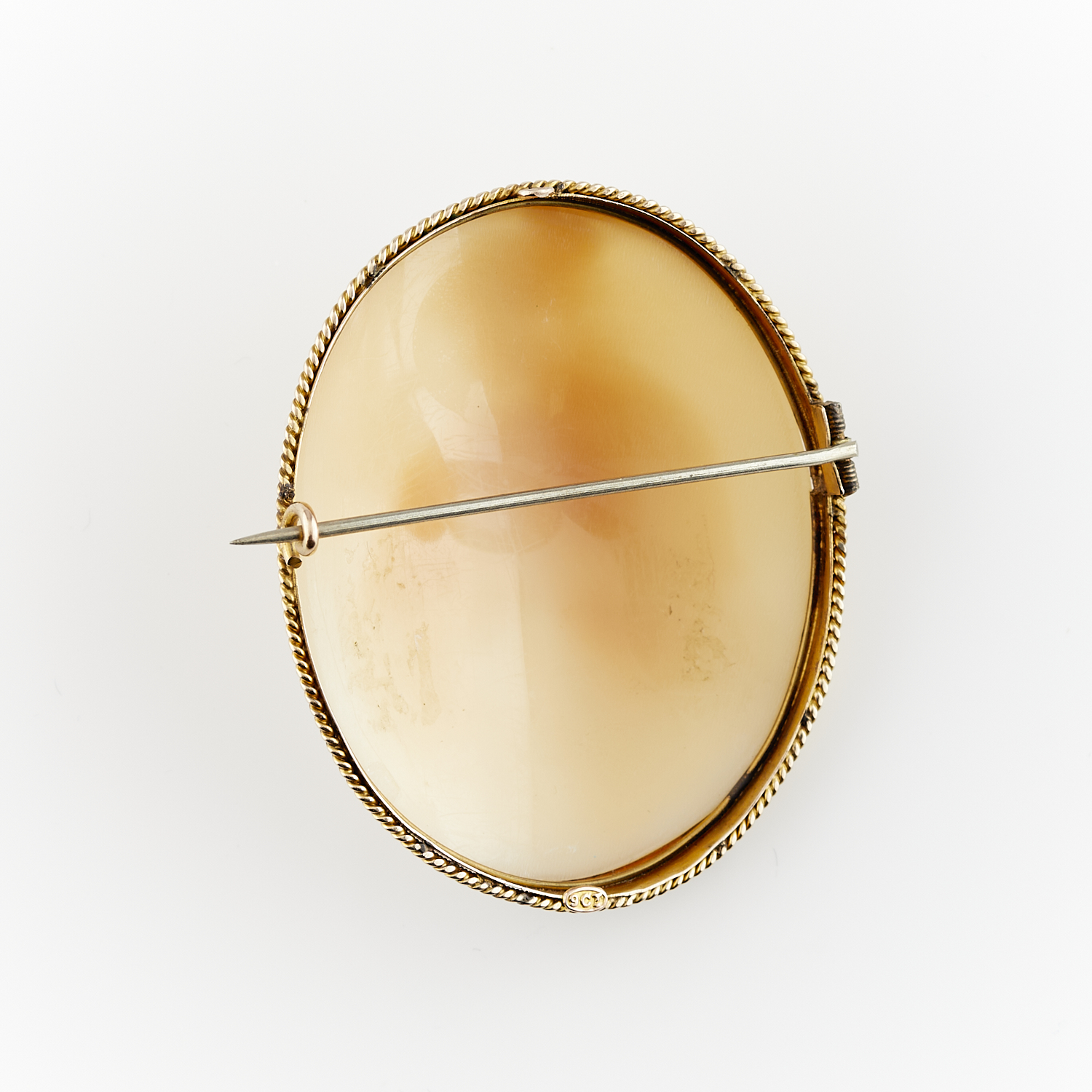 English 9ct Gold Cameo Brooch Depicting Hebe - Image 4 of 7