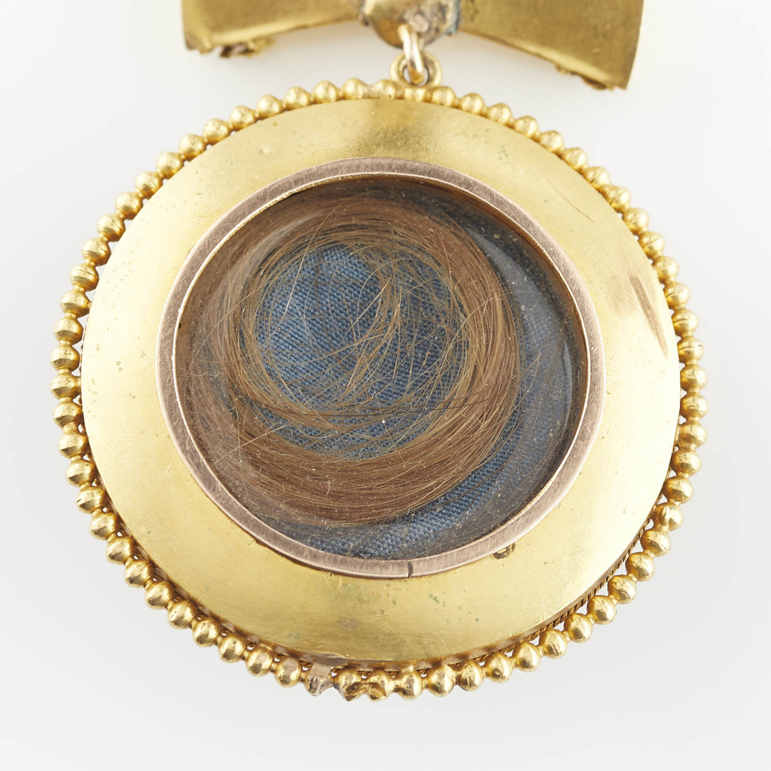 Etruscan Revival Gold & Turquoise Pendant - Image 8 of 8