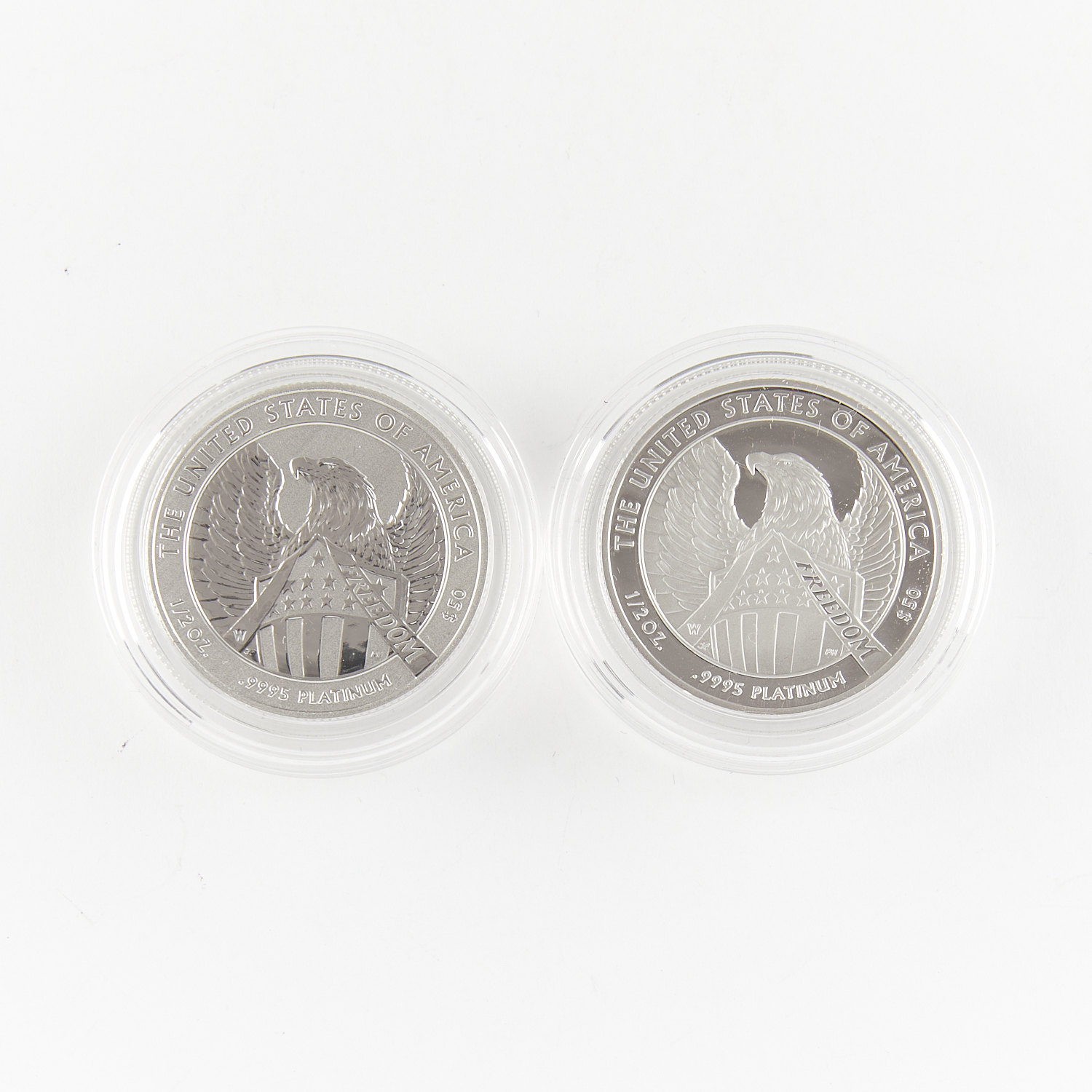 Set 2 10th Anniversary 2007 $50 Platinum Coins - Image 3 of 4