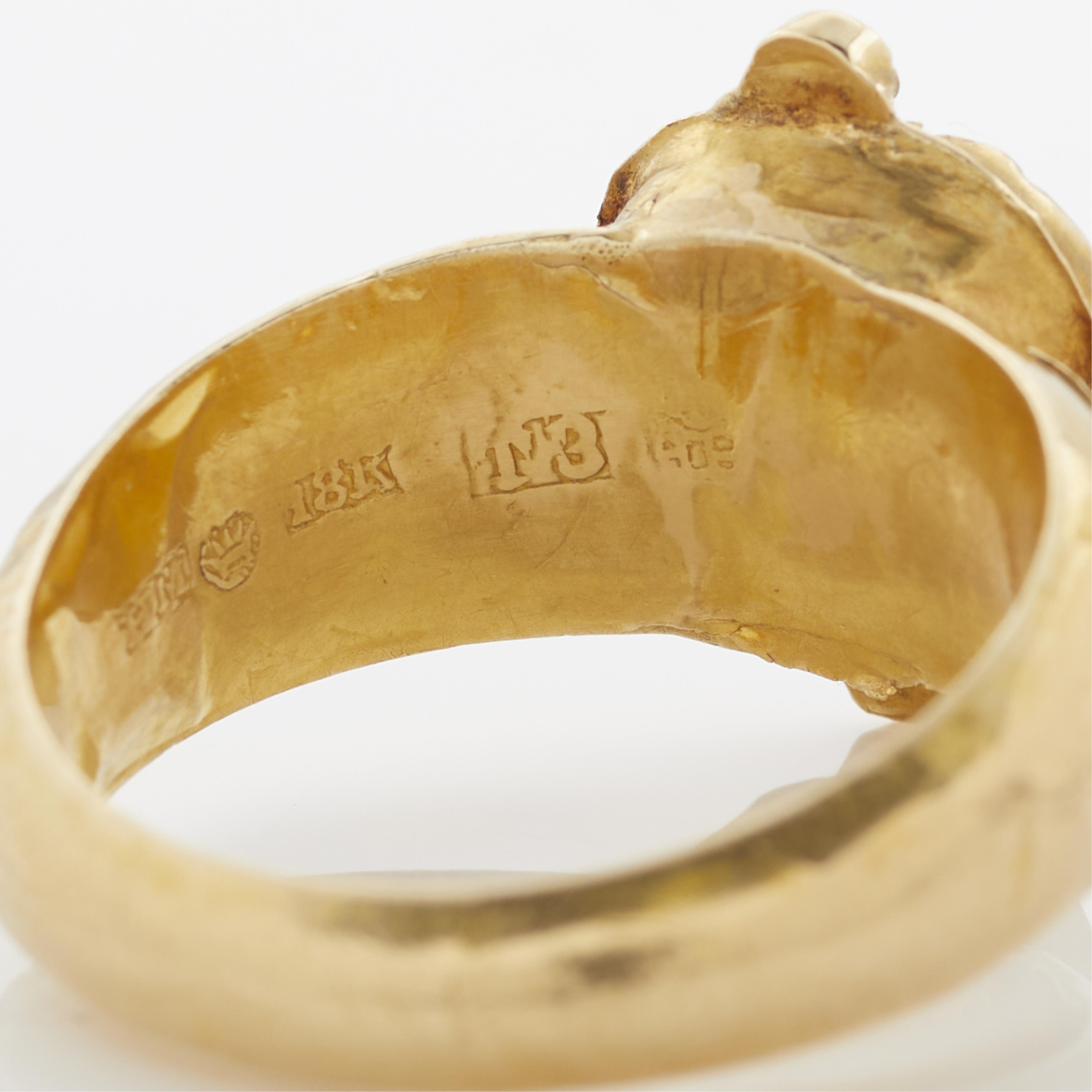18K Gold Finnish Men's Ring 1876 - Image 10 of 11