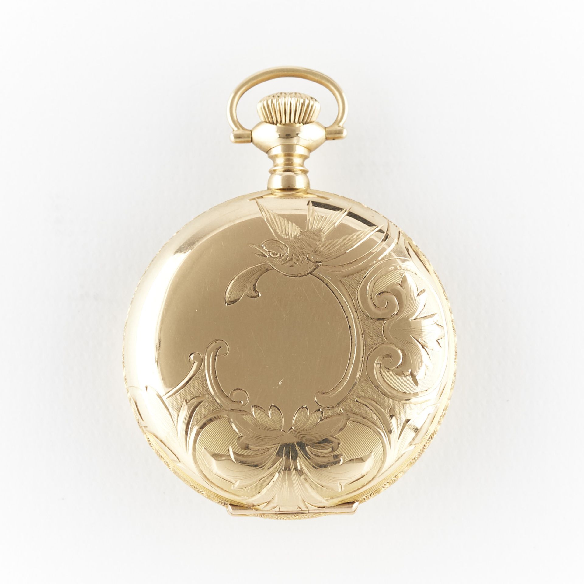 Waltham 14K Hunter Pocket Watch - Bild 3 aus 4