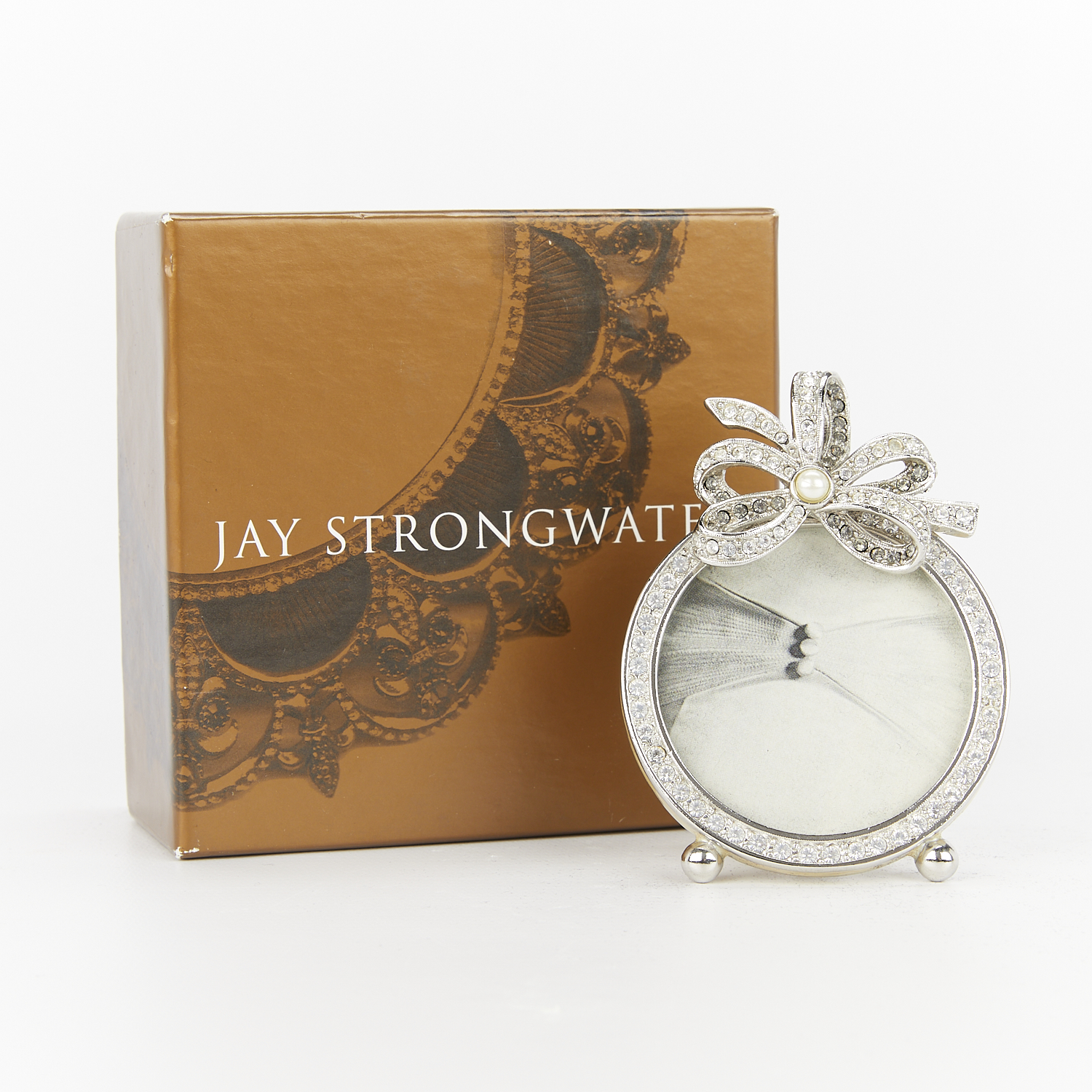 Jay Strongwater Round Frame with Bow - Image 2 of 8