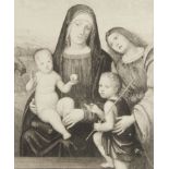 Gery-Bichard "Holy Family" Etching aft. Francia